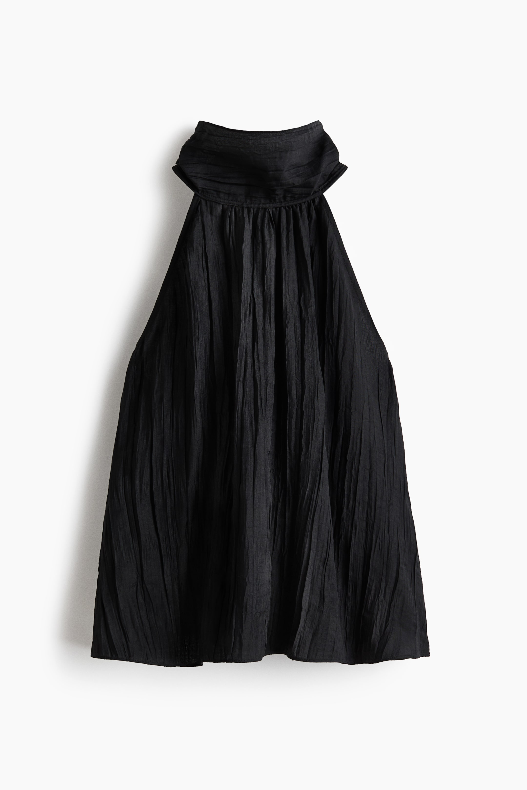 View larger image: Crinkled halterneck top - Black - Ladies | H&M AU 4