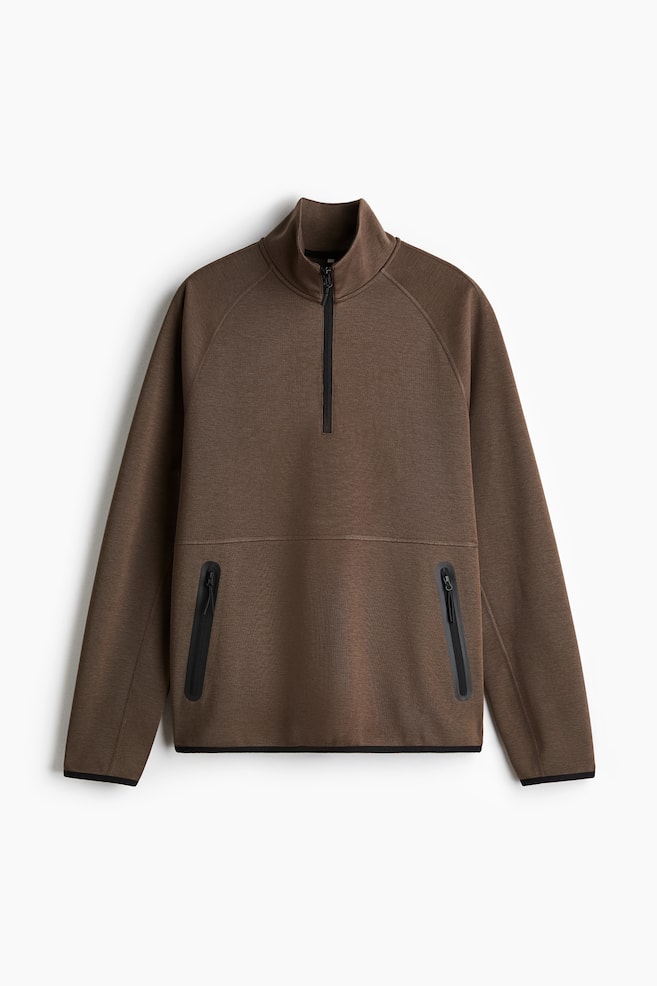 Regular Fit Sports top with DryMove™ - Brown - 1