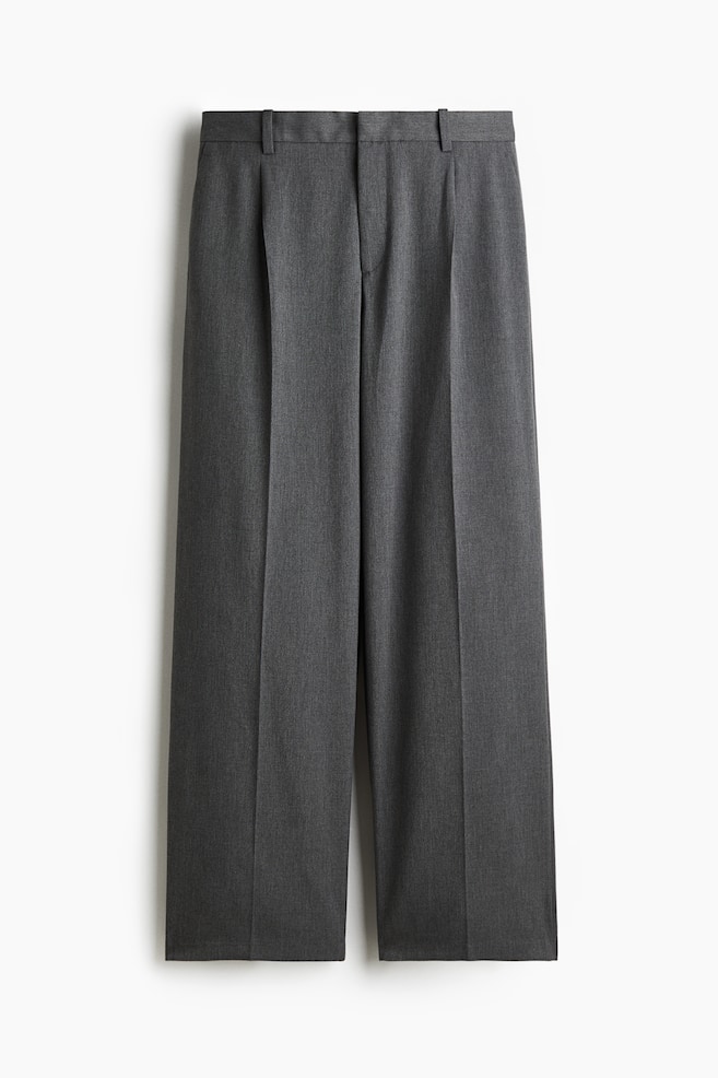 Loose-Fit Tailored Pants - Dark gray/Khaki green/Black/Dark brown - 1