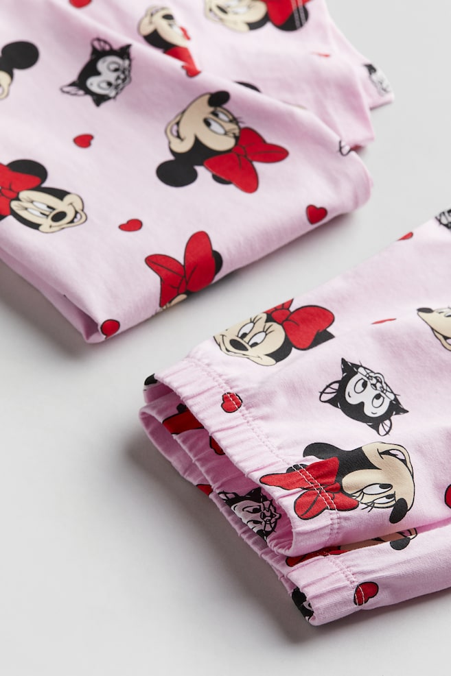 Printed jersey pyjamas - Light pink/Minnie Mouse - 2