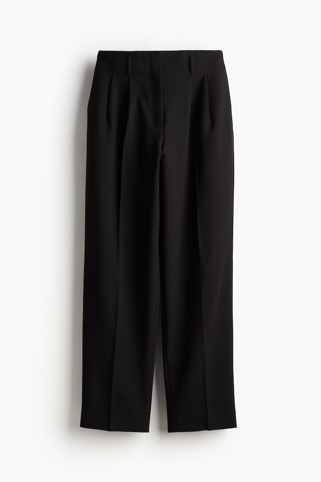 Tapered trousers - Black/Greige/Dark grey marl - 1