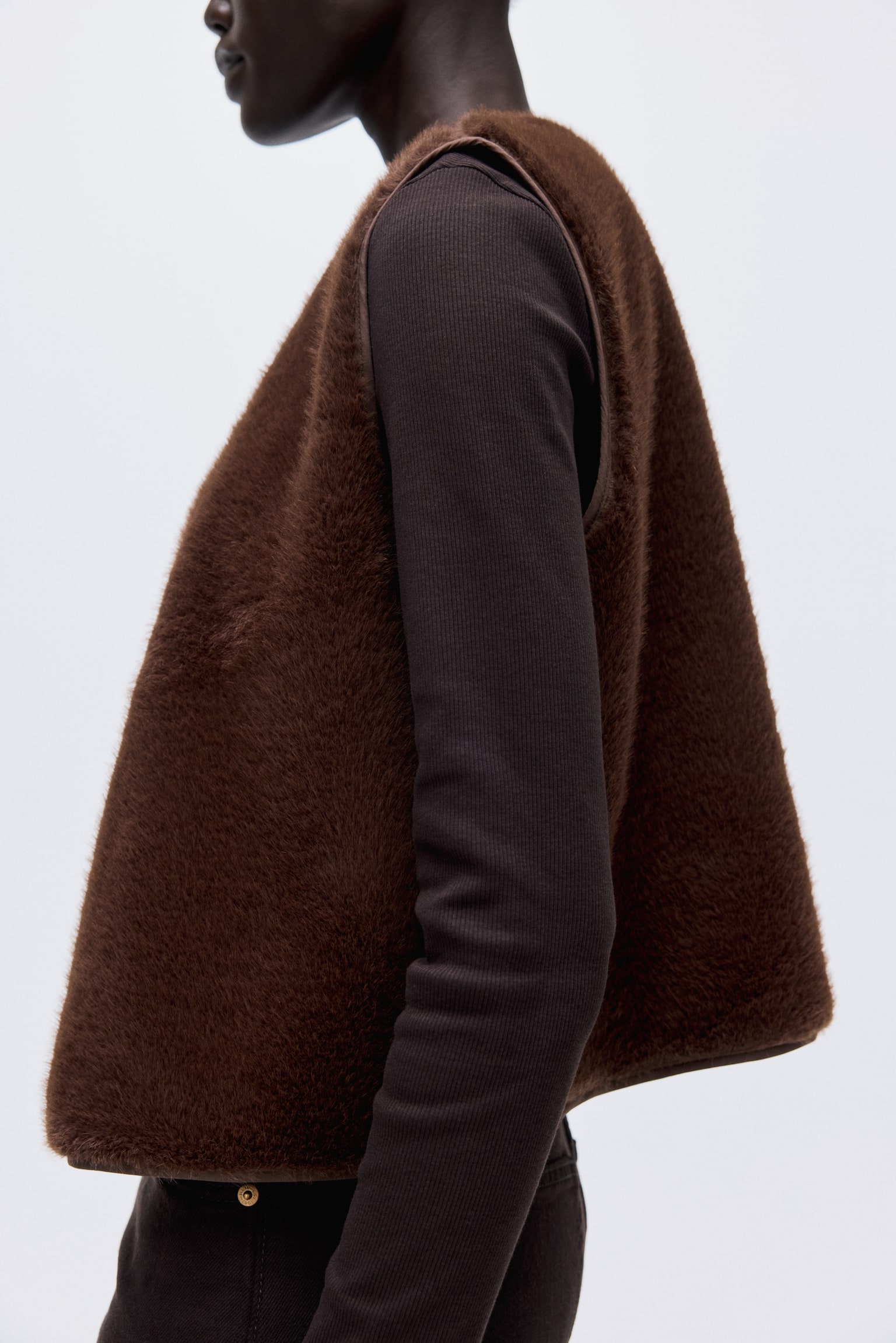 Chlpatá vesta - Hnedá - 7