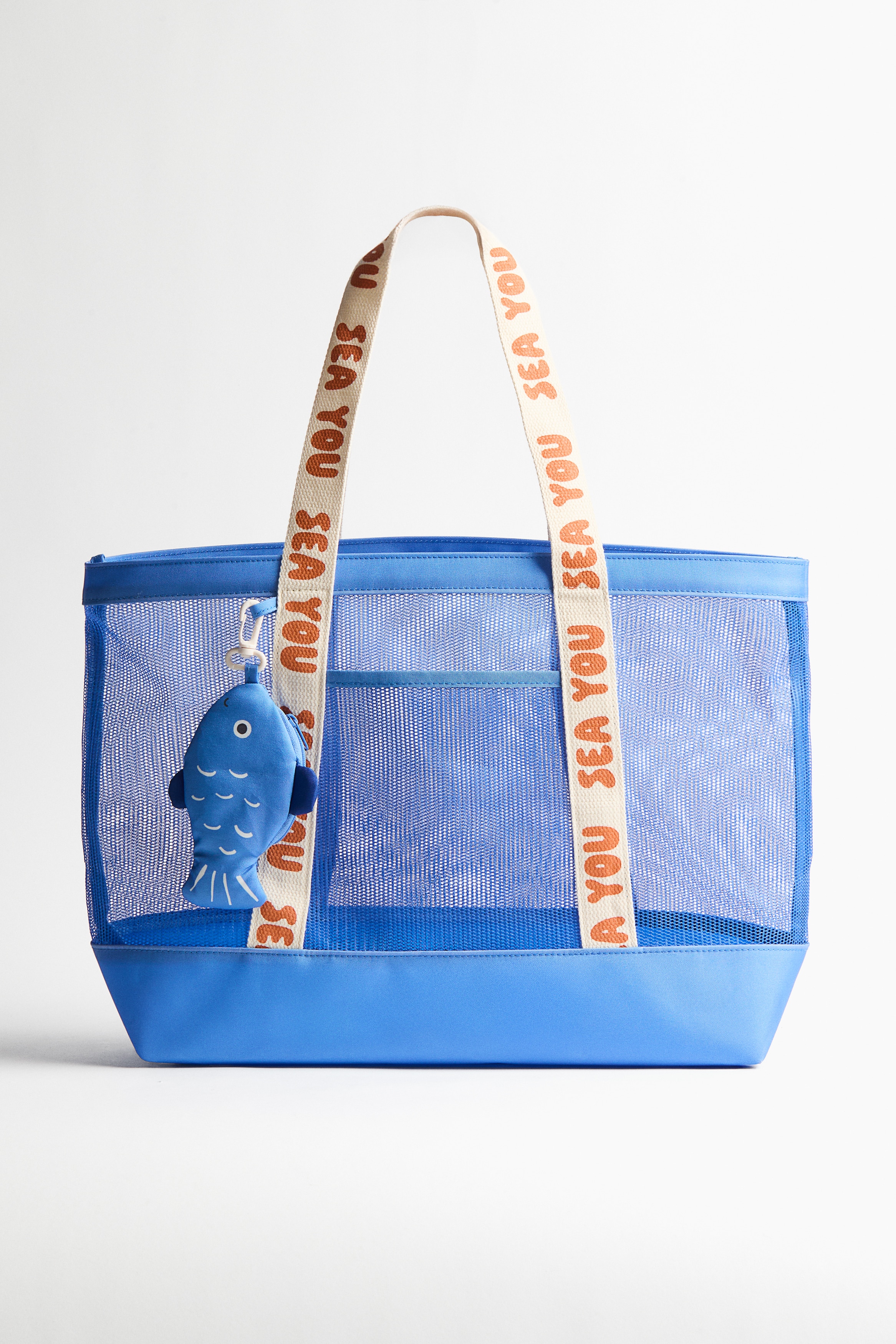 Mesh Beach Bag - Blue