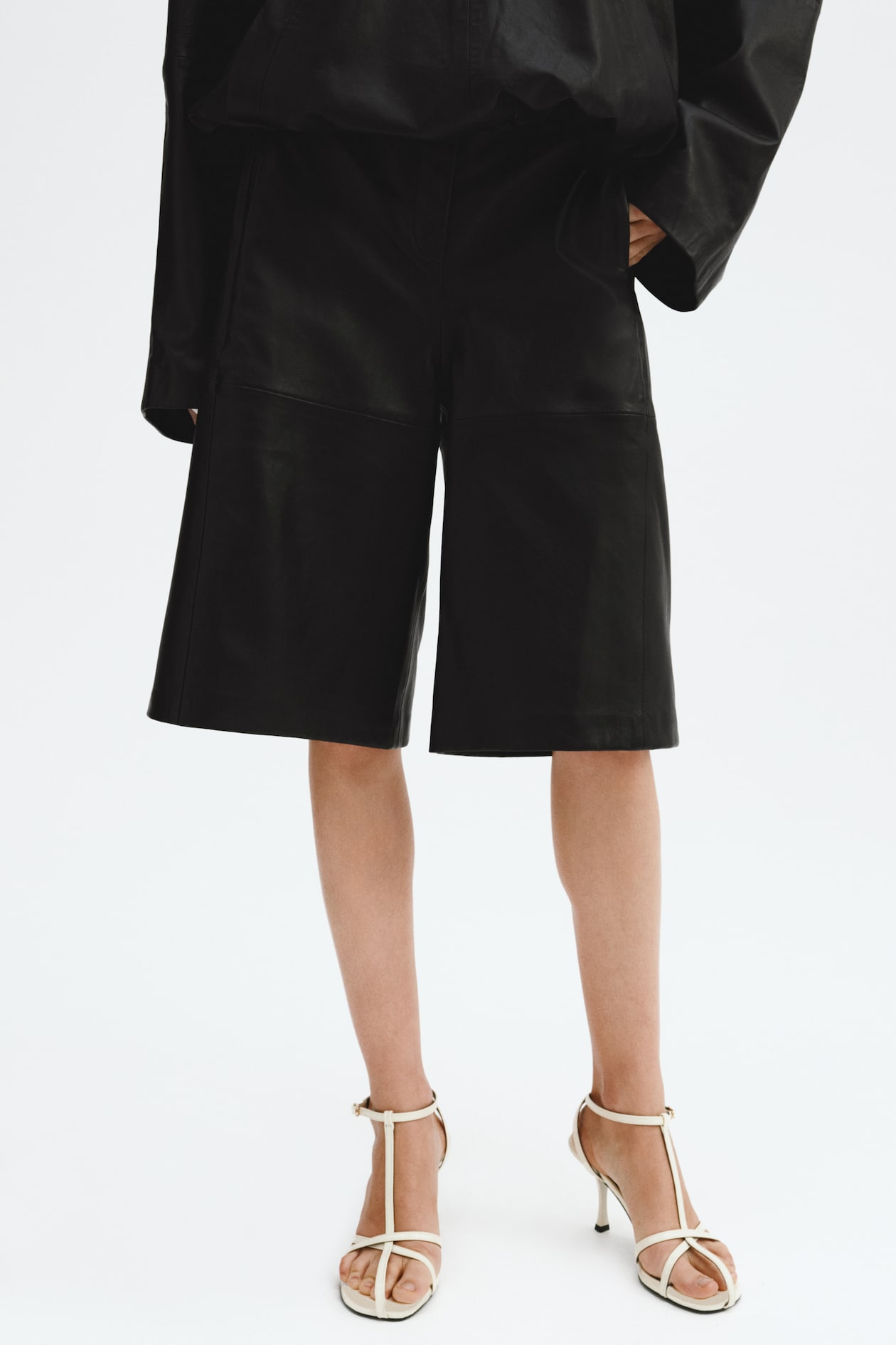 Leather Bermuda Shorts - image 5