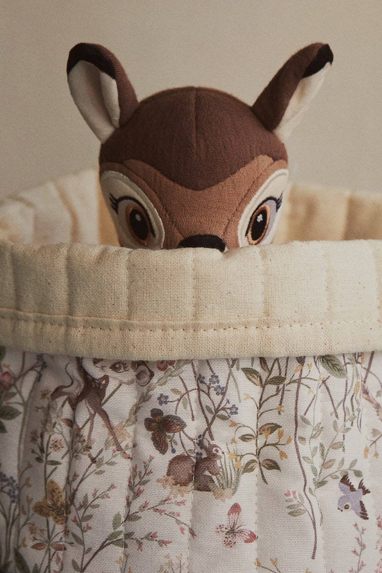 Small quilted storage basket White/Bambi Home All H&M GB