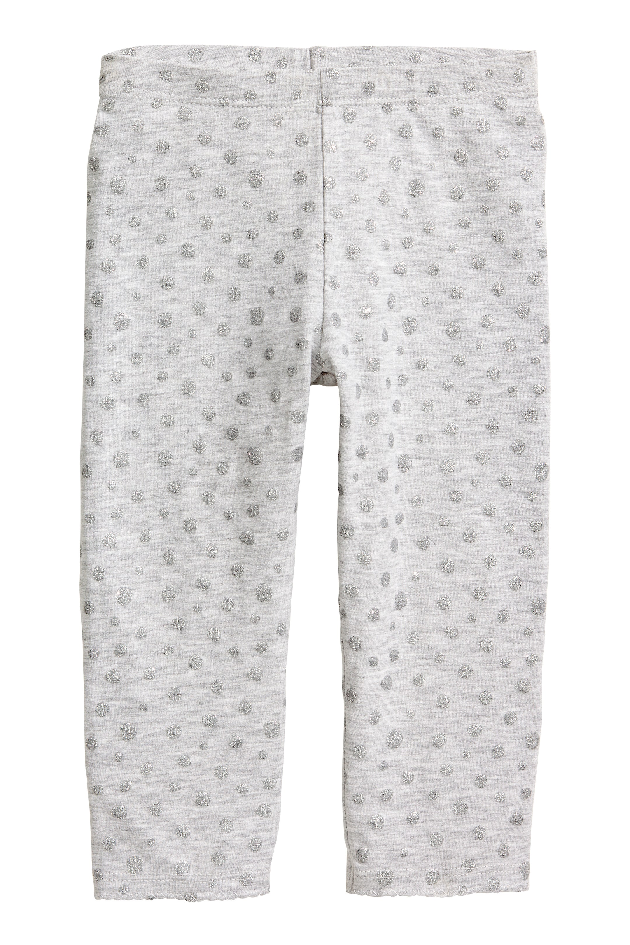 View larger image: 3/4-length leggings - Grey/Glitter - Kids | H&M GB 1