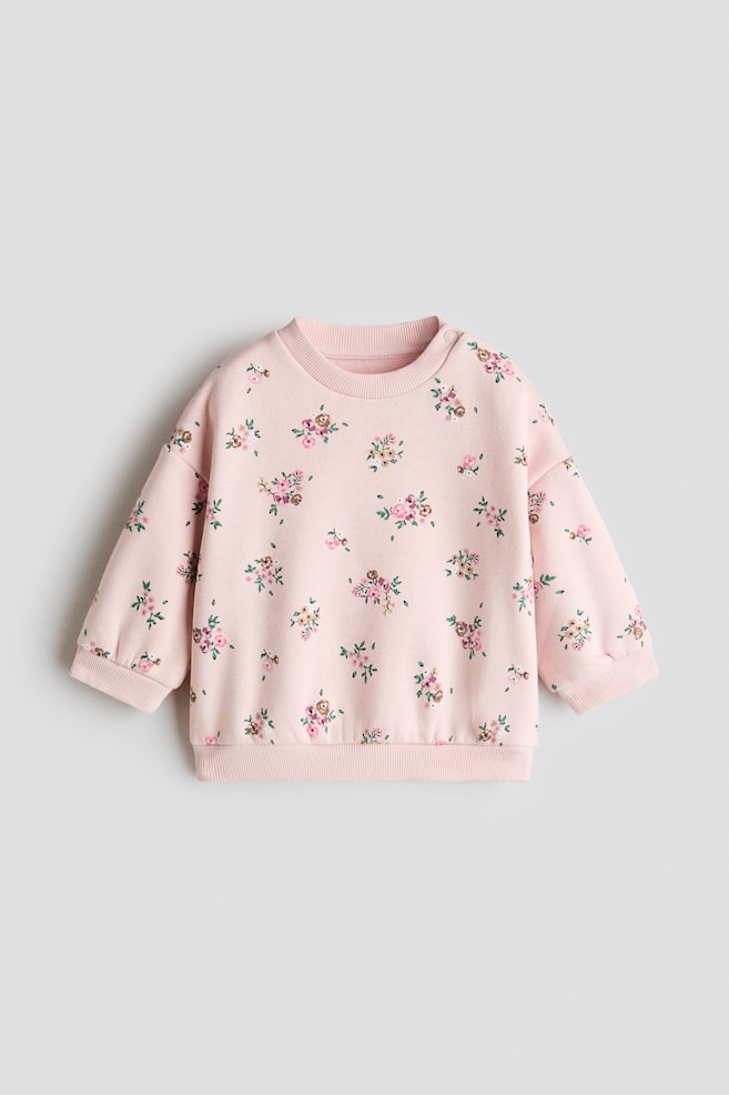 Felpa con stampa - Rosa chiaro/fiori/Rosa chiaro/fiori/Crema/ciliegie/Verde menta/Le Marais - 1