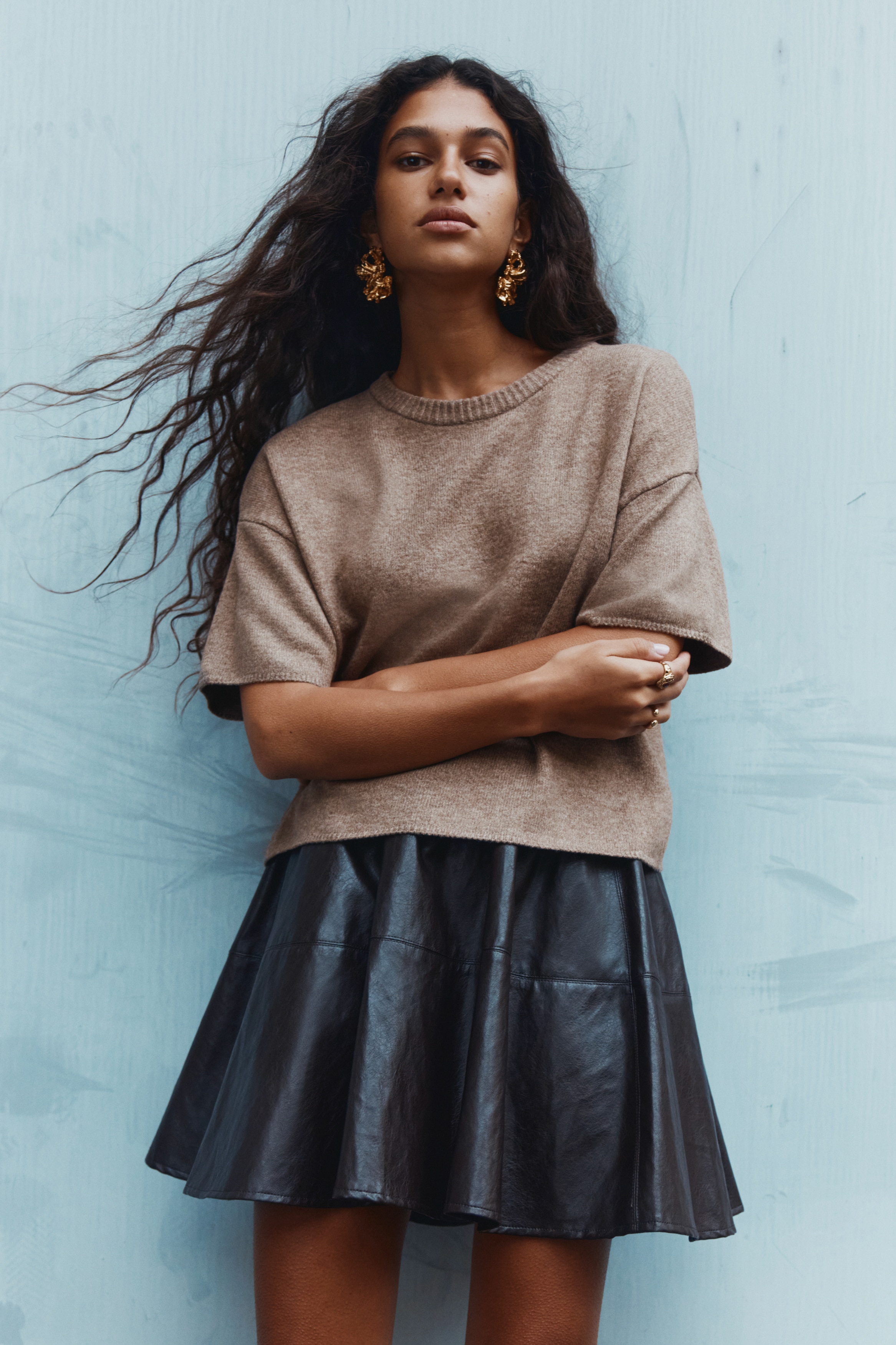 H & M - 半袖セーター - ブラウン