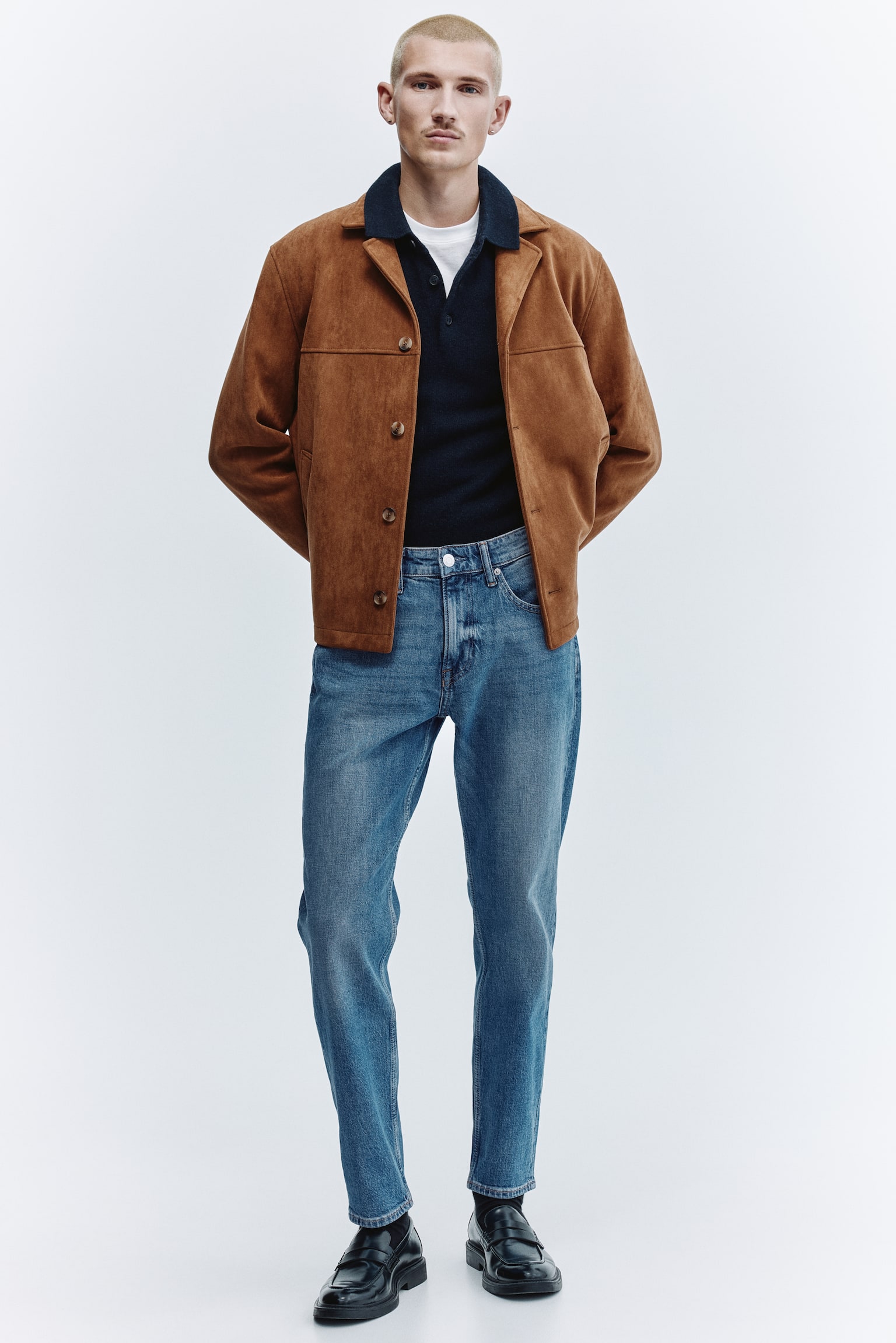 Tapered jeans - Denim blue/Denim black/Dark denim blue - 1