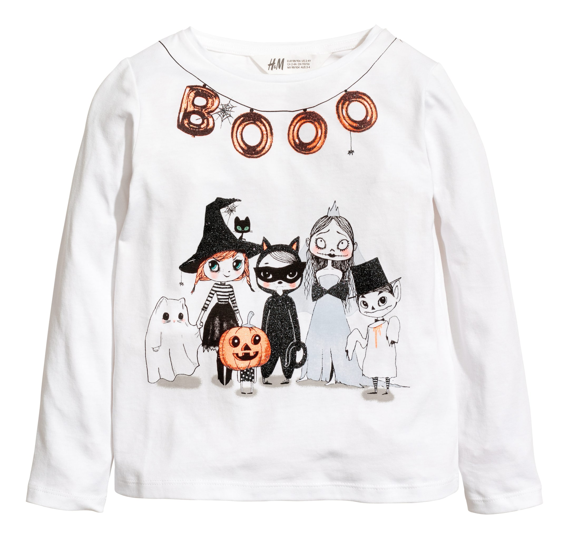 View larger image: Jersey top with a print motif - White/Witch - Kids | H&M GB 1