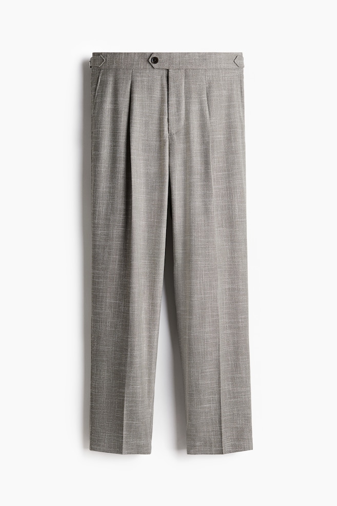 Regular Fit Suit trousers - Dark beige marl/Light beige - 1
