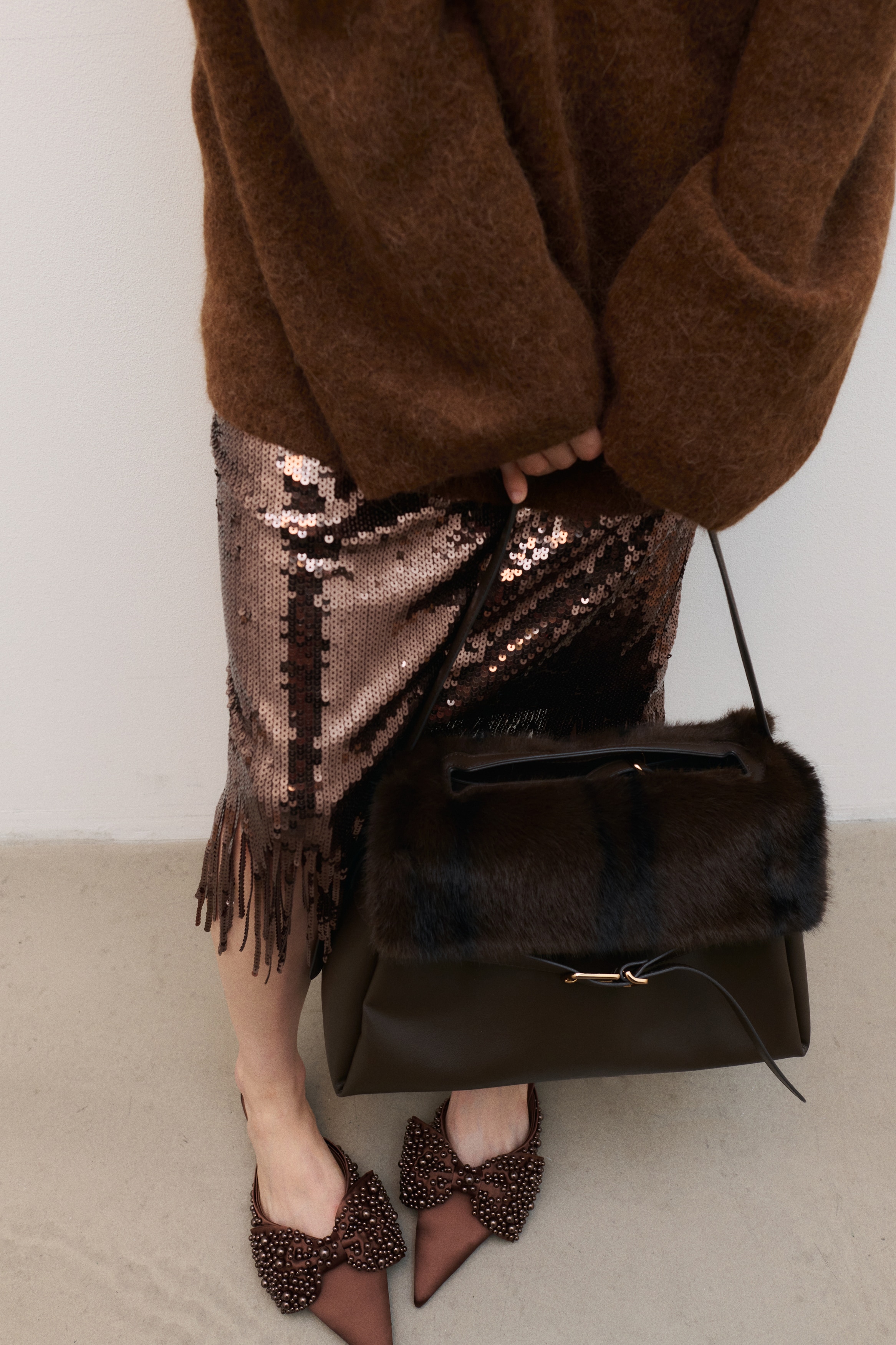 Women's Brown Strap-Detail Handbag | H&M US