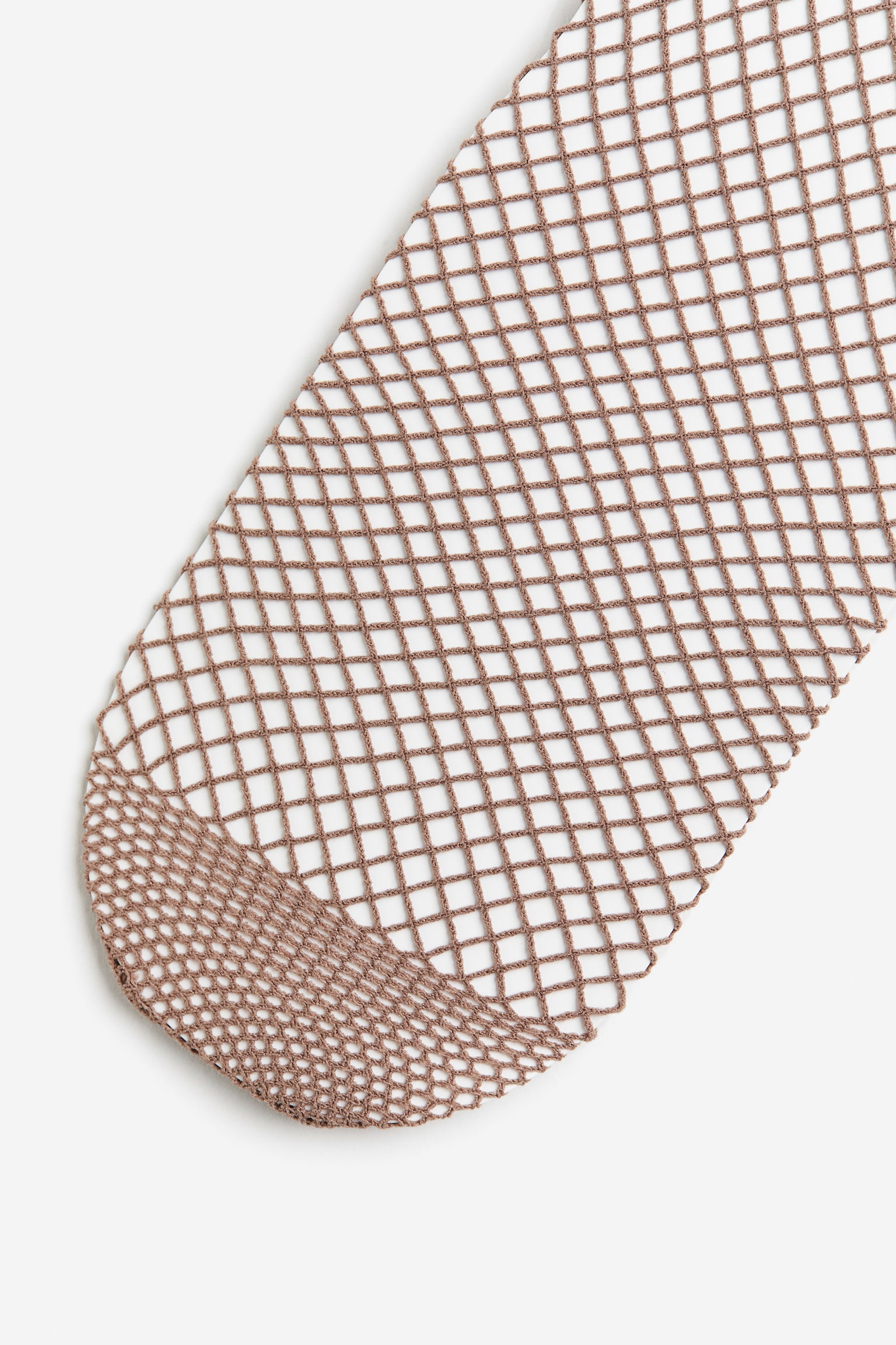 Fishnet Tights - Dark beige/White - 2