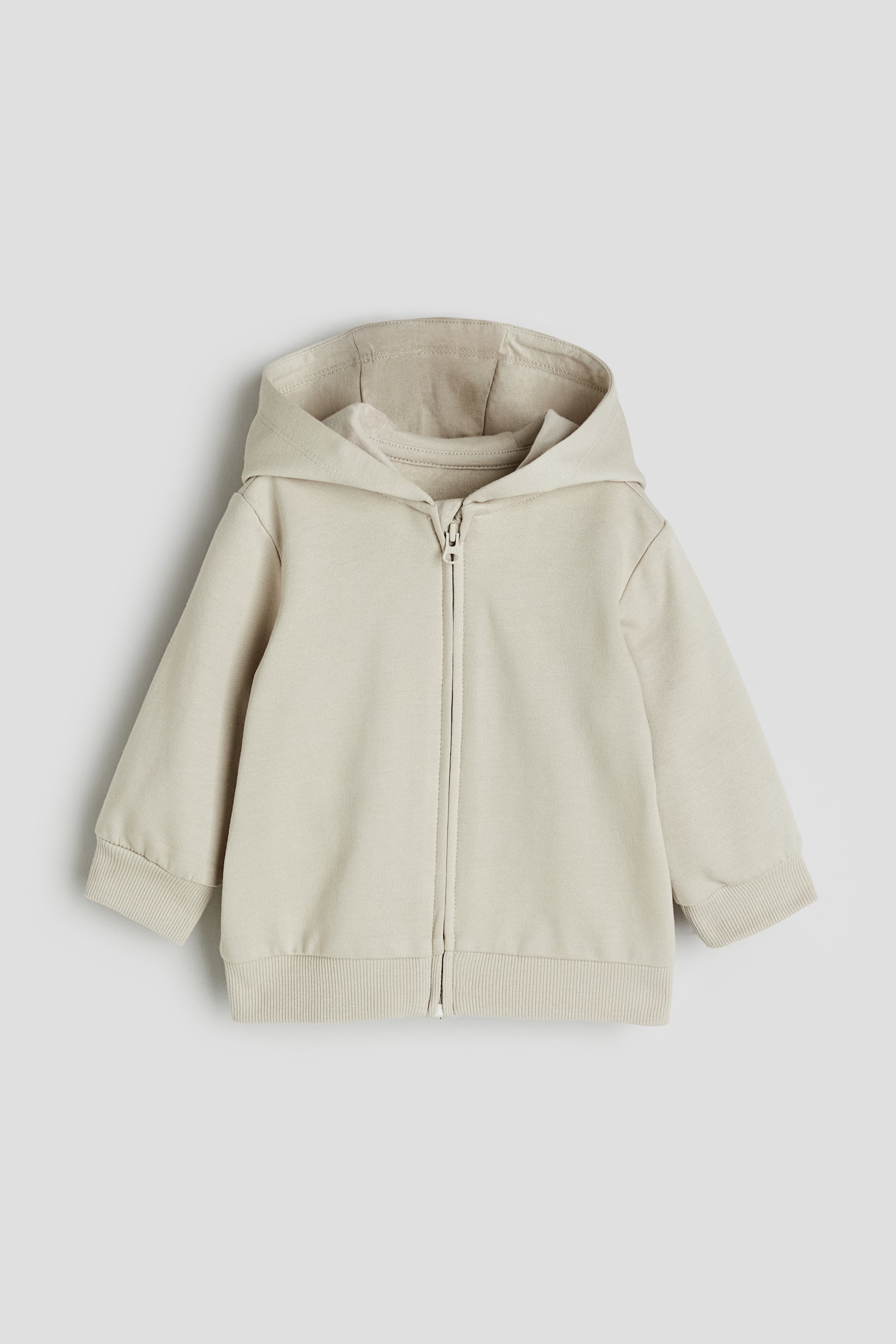 Zip Up Hoodie - Light beige/Light pink/Black/Powder pink/Light grey marle/Dark grey - 1