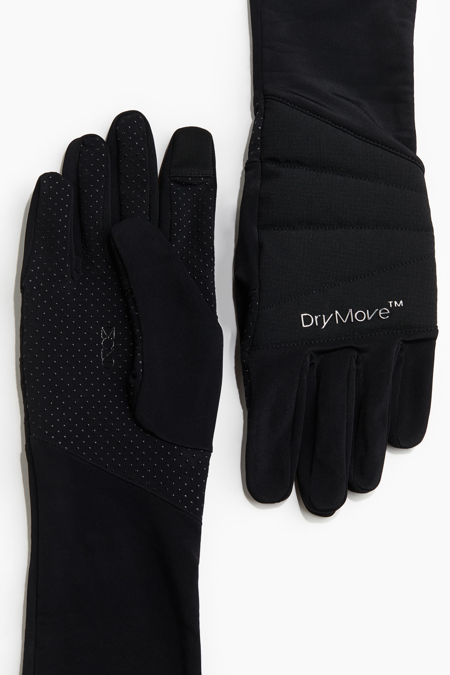 Luvas compridas de desporto em DryMove™ - Preto - 8