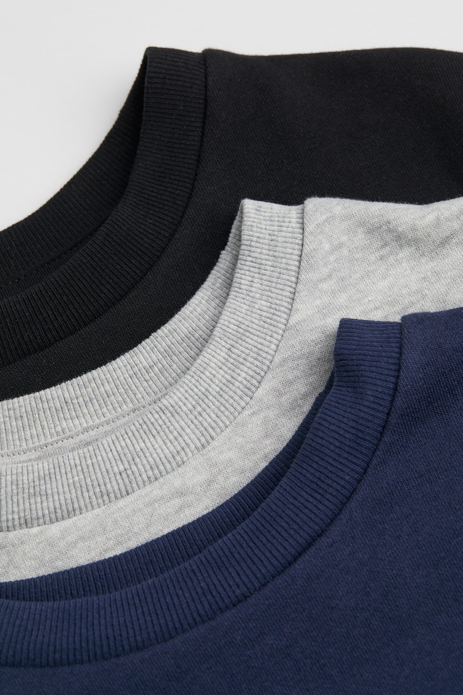 3-pack Sweaters - Navy blue/Light grey/Black - 2