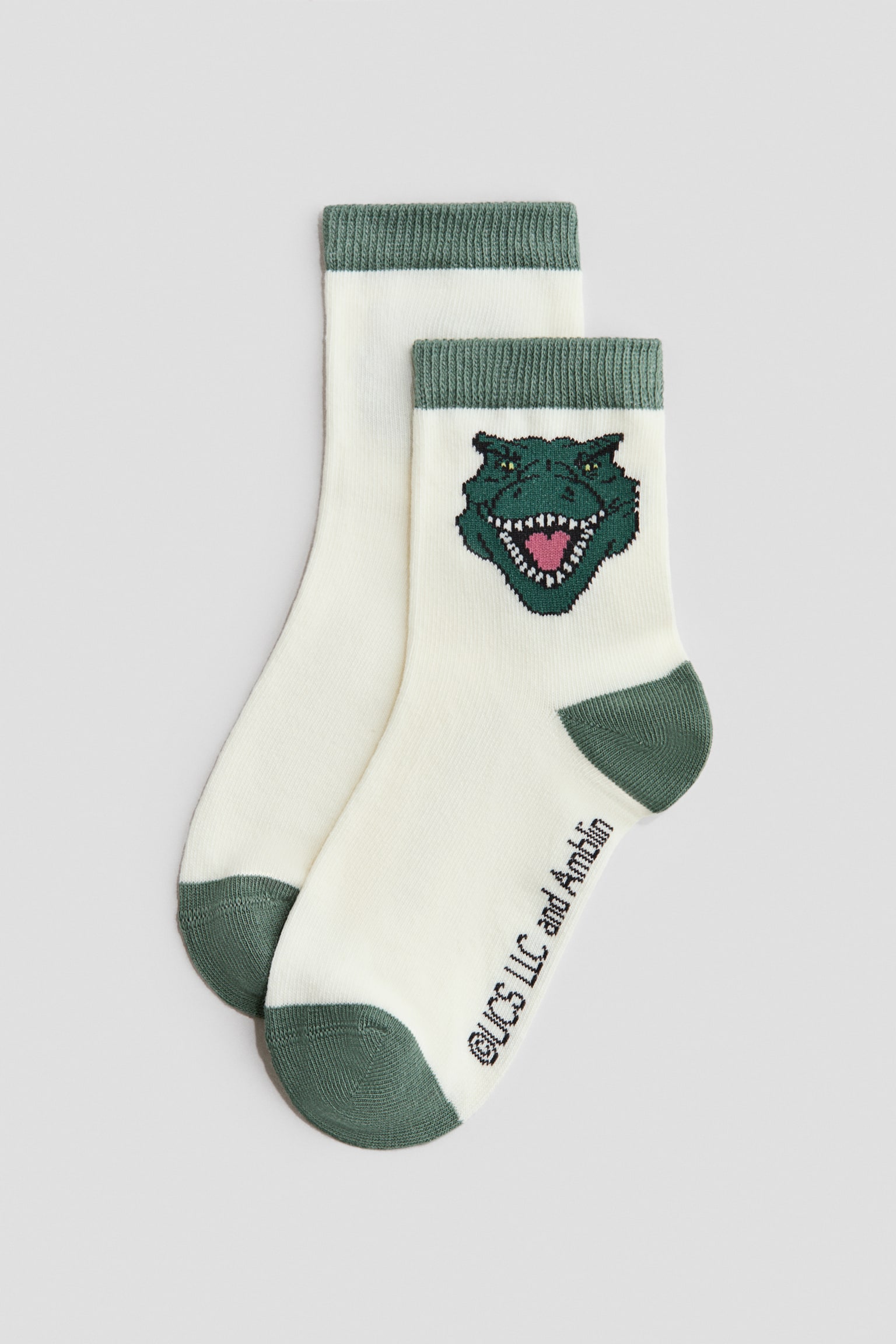 5-pack patterned socks - Khaki green/Jurassic World/Khaki green/Jurassic World/Blue/Spider-Man/Blue/Cars/Light blue/Bluey/Black/Hot Wheels/Blue/Sonic the Hedgehog/Yellow/Pokémon/Blue/Lilo & Stitch - 3
