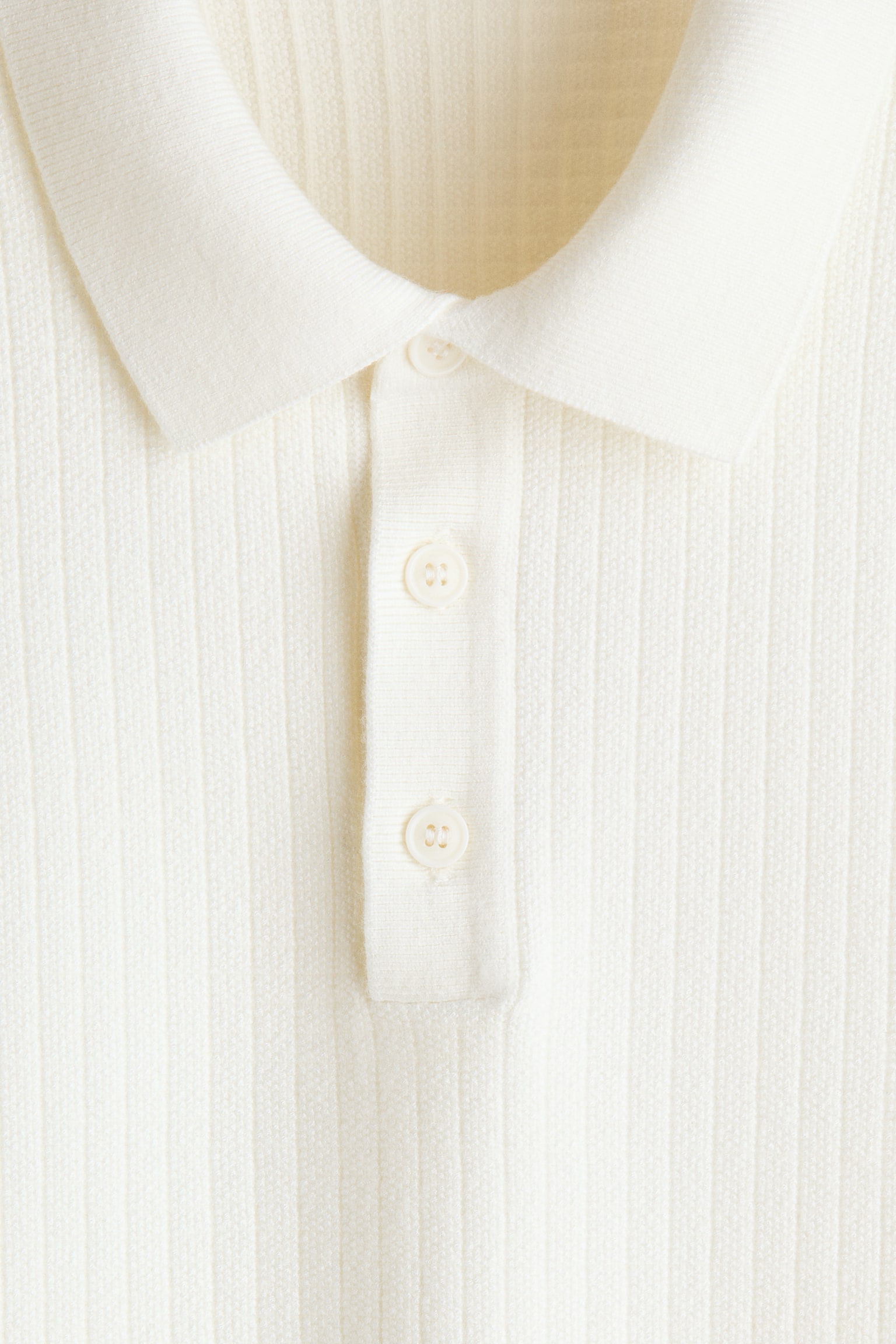 Regular Fit Textured-knit polo shirt - White/Navy blue/Light yellow/Grey/Navy blue - 5