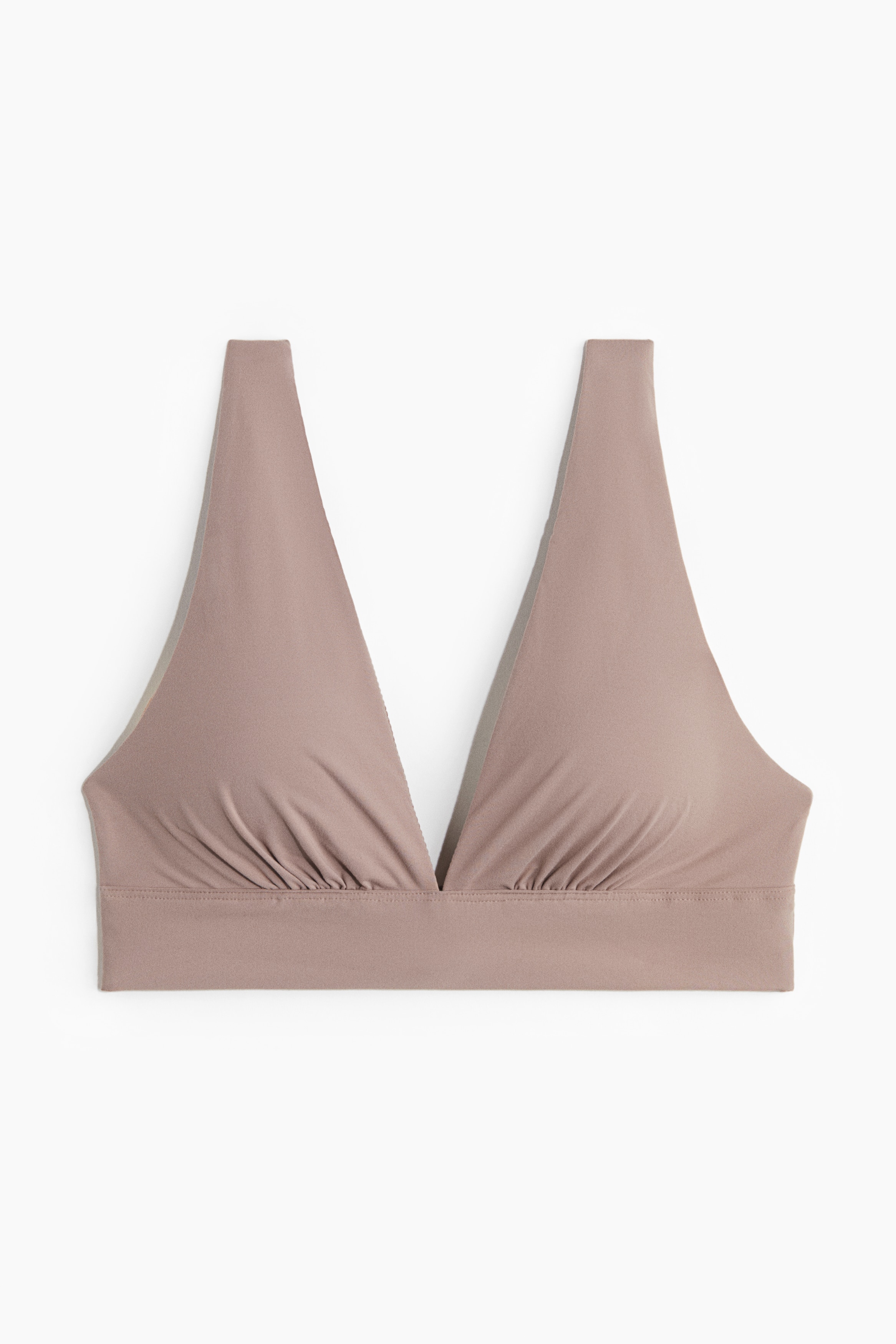 Soutien-gorge souple et coussiné en microfibre - Vieux rose/Noir/Vert grisé
