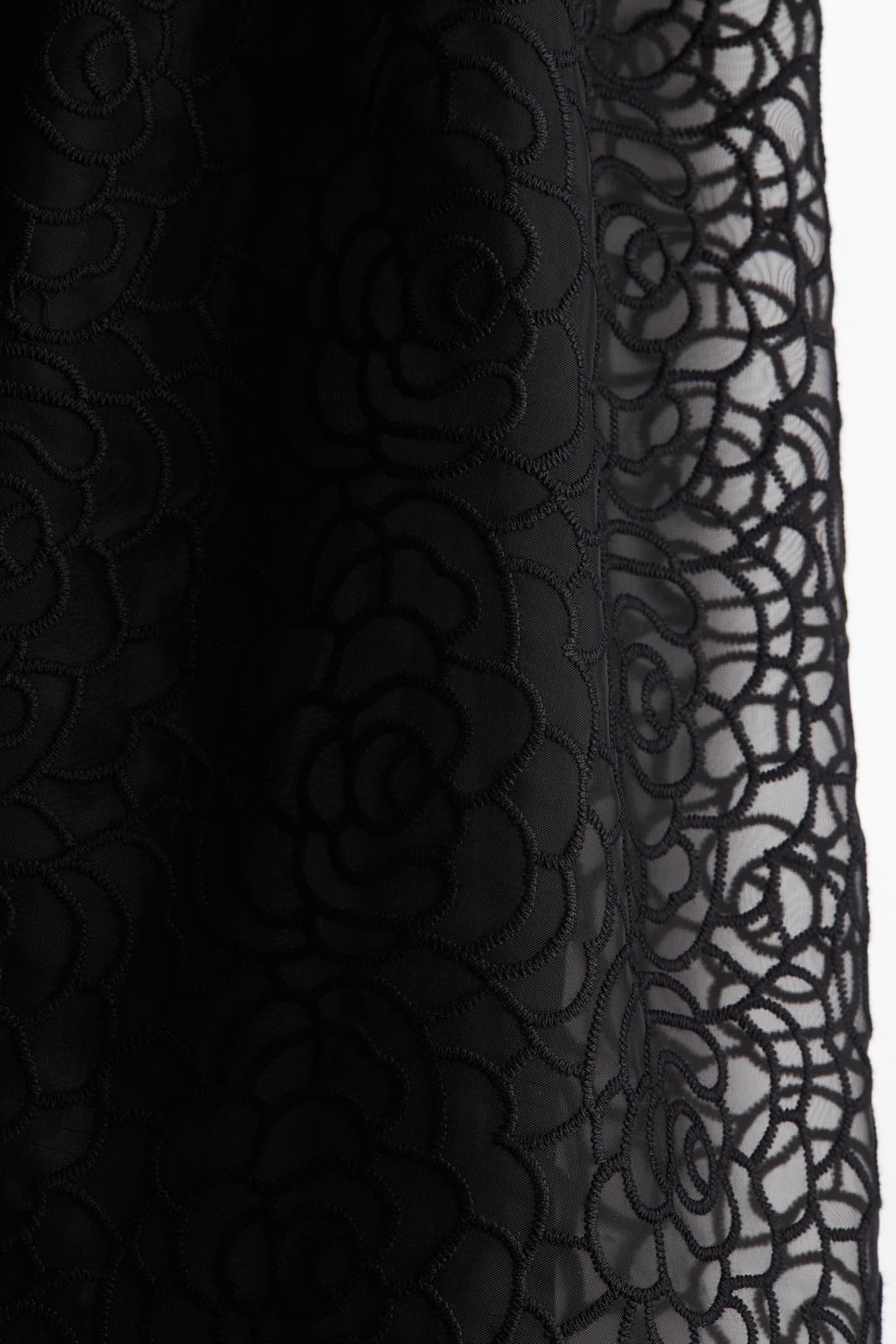 Embroidered halterneck dress