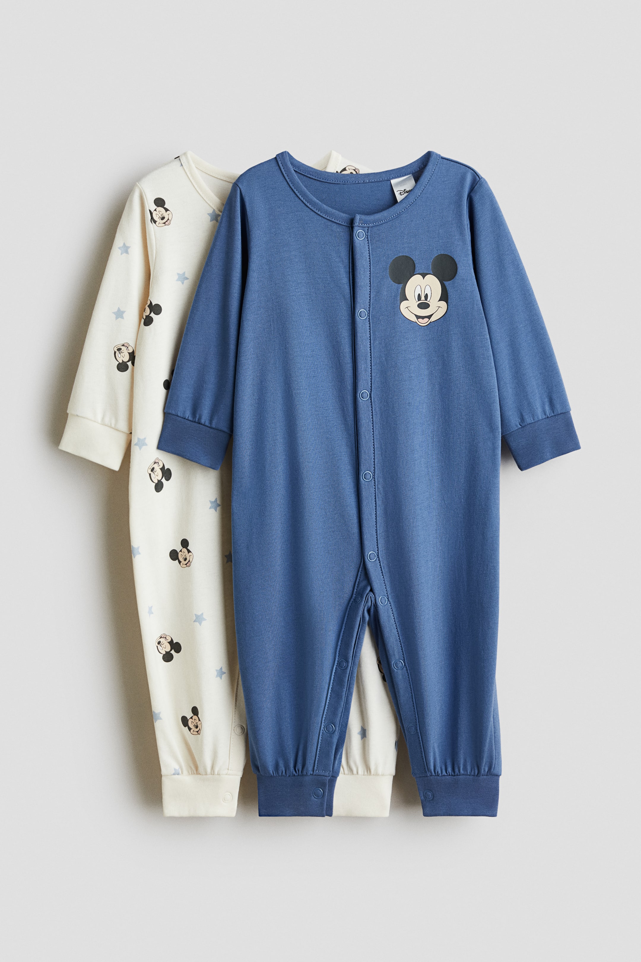 이미지 확대 보기: 파자마 수트 2피스 세트 - 블루/미키 마우스 - Kids | H&M KR 1