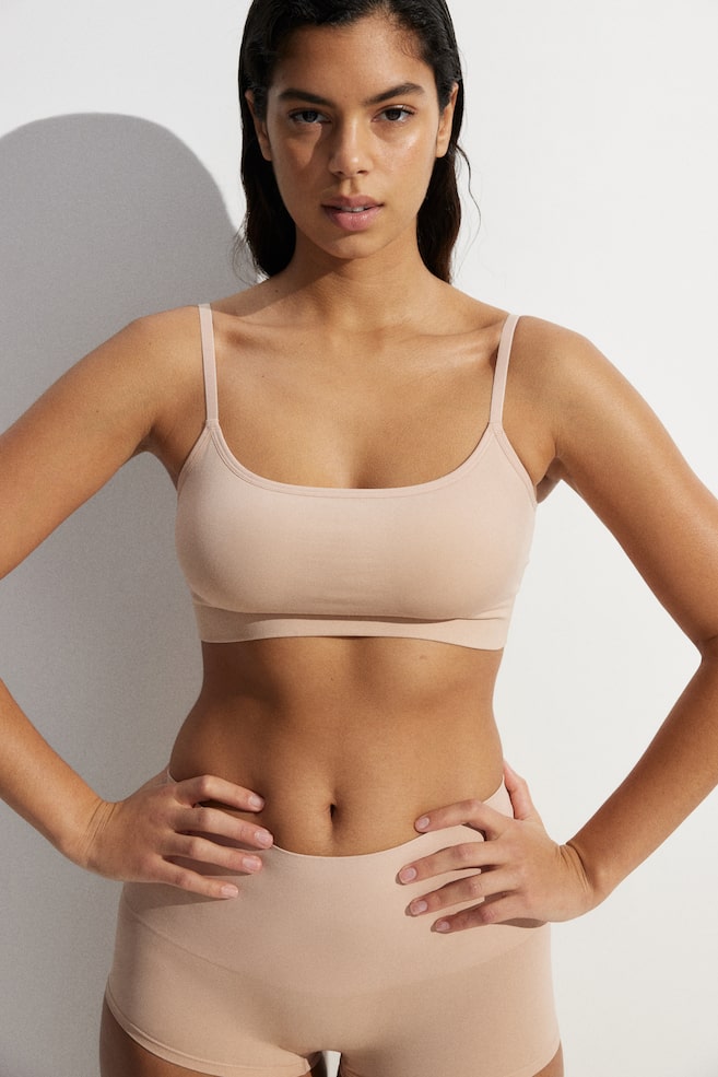 Seamless padded bralette - Beige/Zwart/Wit/Donkerbeige/Donkerbruin - 2