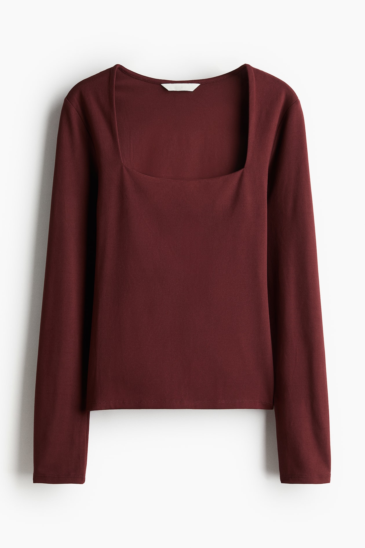 Top à manches longues en jersey Bordeaux FEMME H&M FR