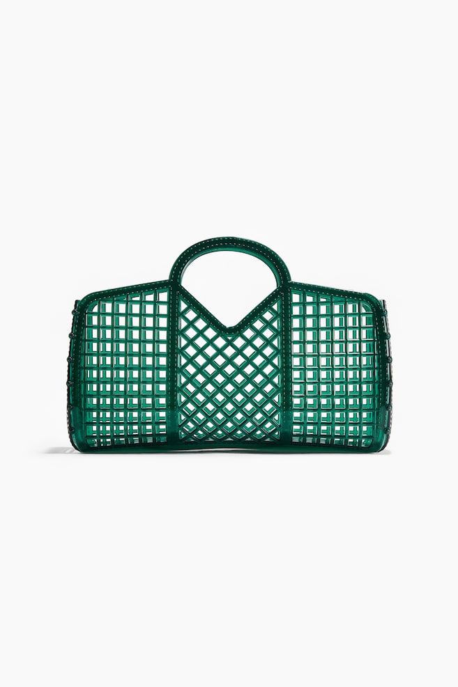 Sac shopping façon filet-Turquoise foncé - 1