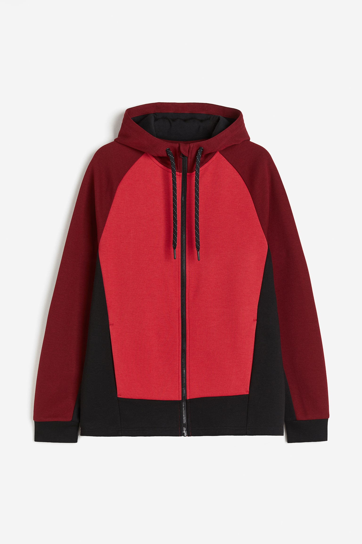 Regular Fit Zip Up Activewear Hoodie In DryMove™ - Dark red/Block colour/Black/Navy blue/Dark grey/Block colour - 1