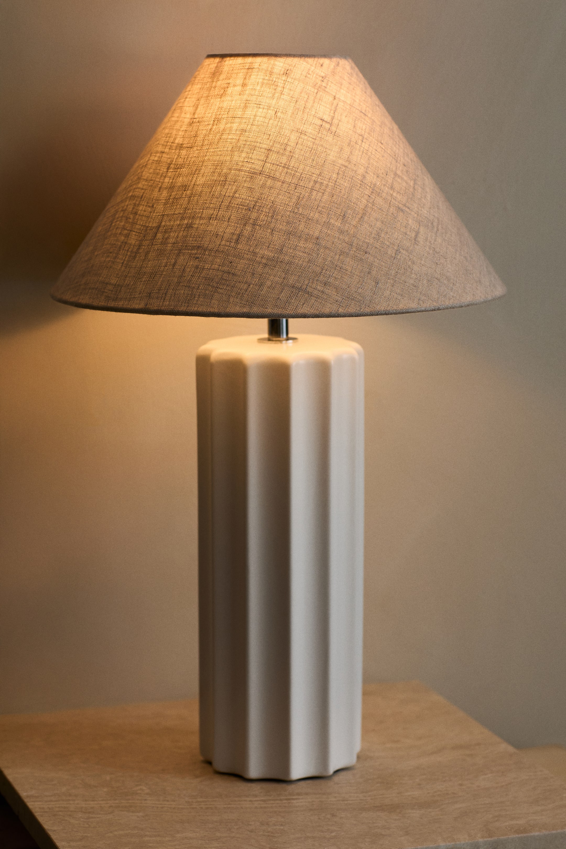 View larger image: Fluted Stoneware Lamp Base - White - Home All | H&M CA 2