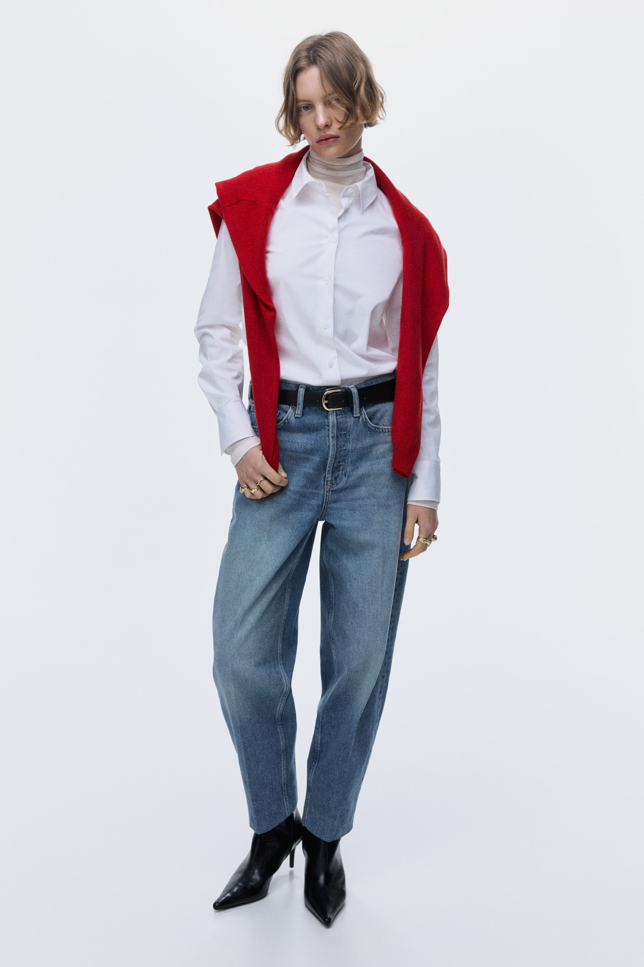 Größeres Bild anzeigen: Barrel High Ankle Jeans - Denim blue - Ladies | H&M AT 1