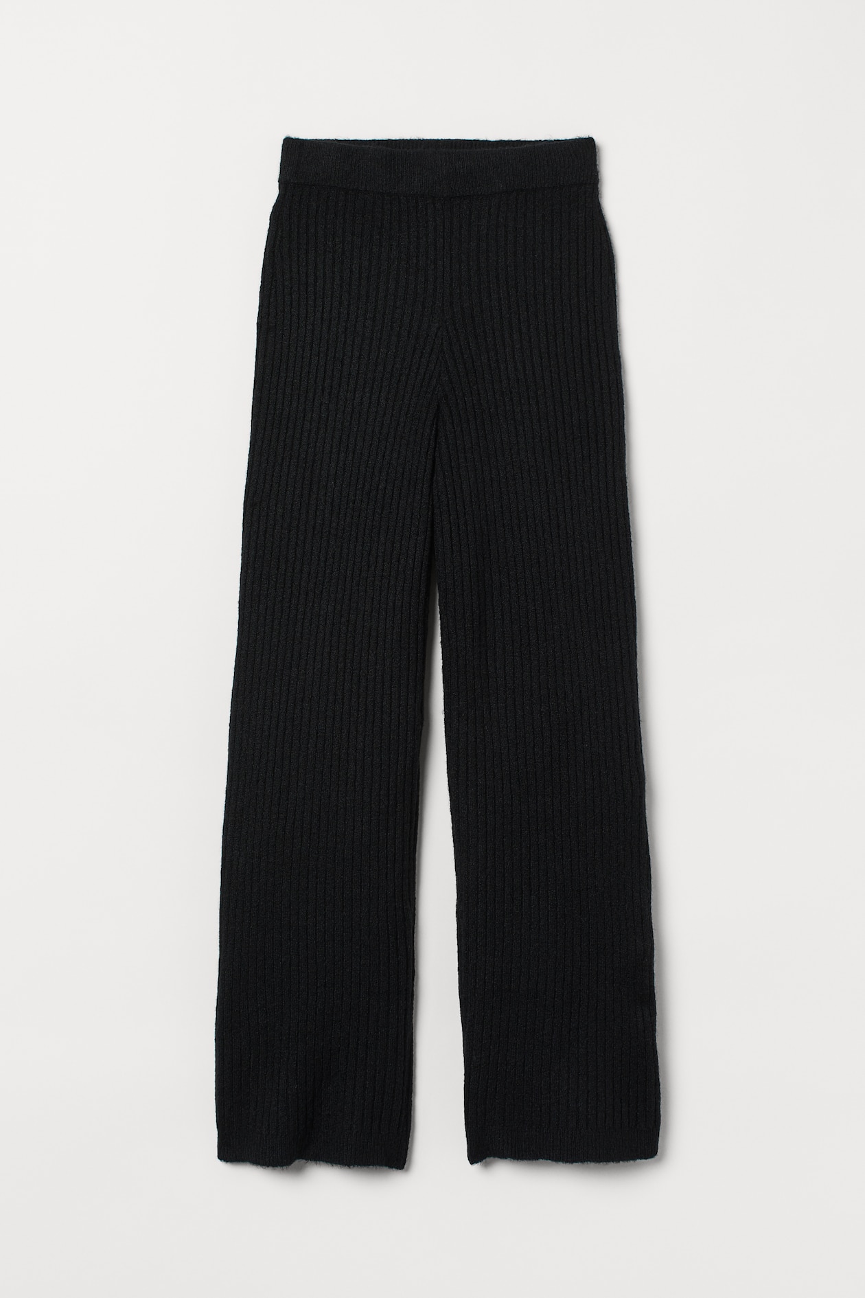 Knit Pants - Regular waist - Long - Black - Ladies | H&M US