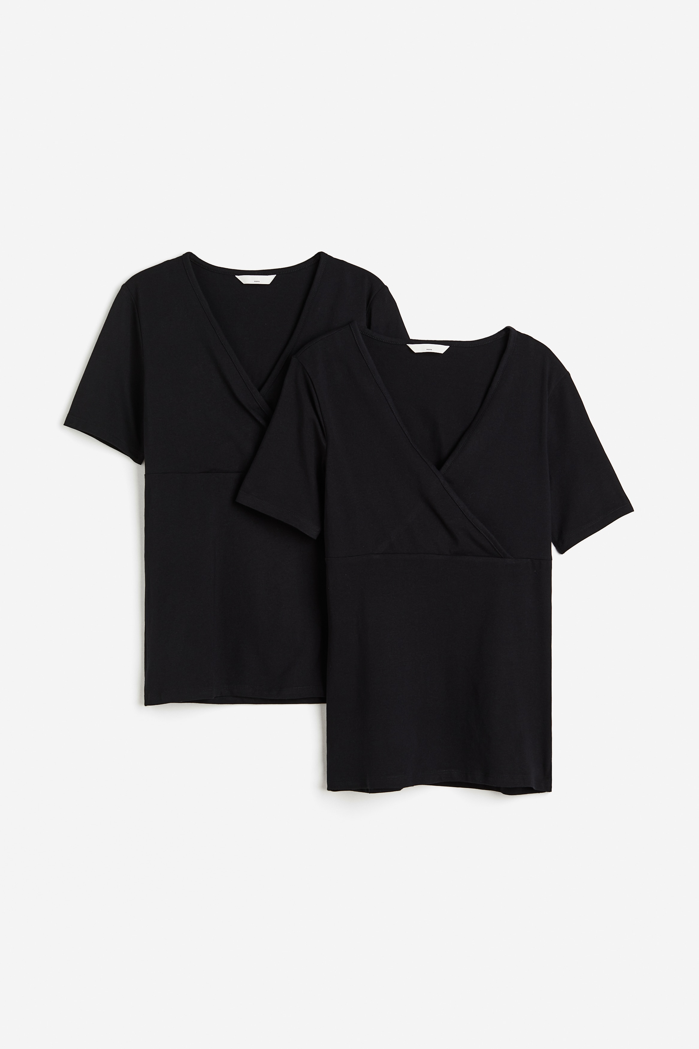 H&M MAMA - Nero MAMA Top da allattamento 2 pezzi - Size: S  - H&M