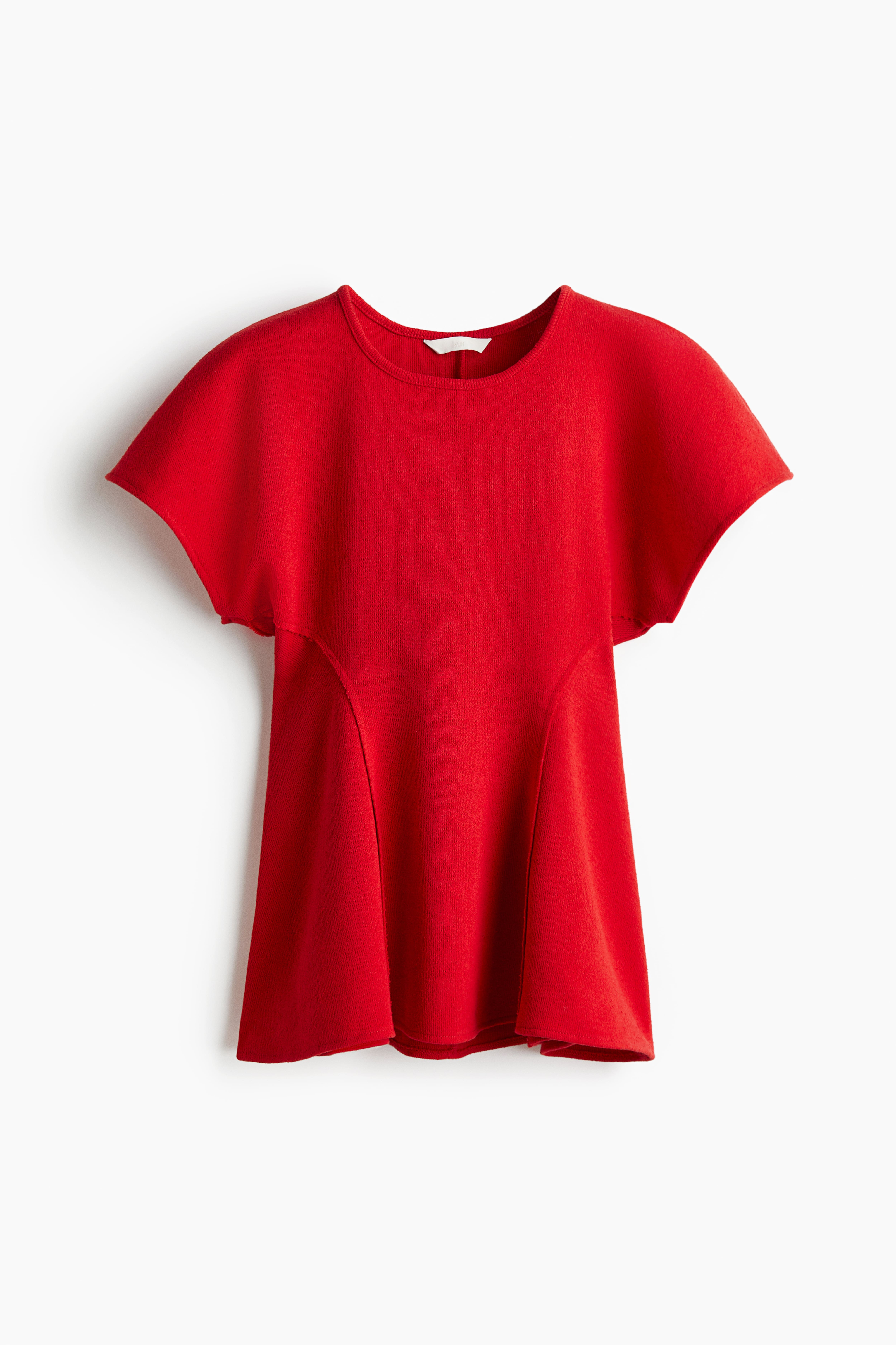 Fine-Knit Flared Top
