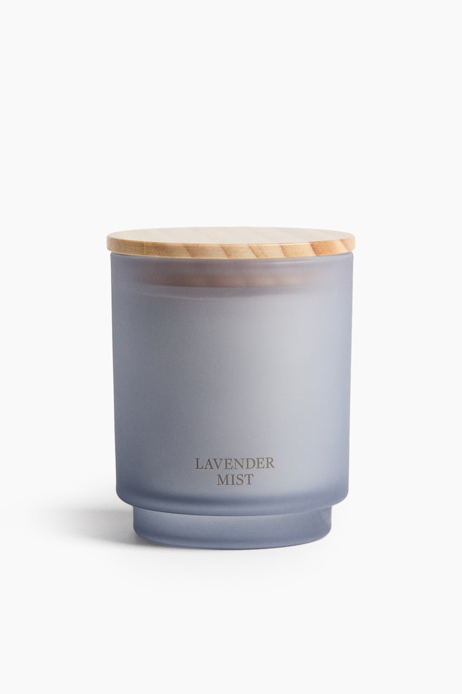 Frosted-Glass Scented Candle - Lavender Mist/Patchouli Field/Salt Ritual/Hinoki Woods - 1