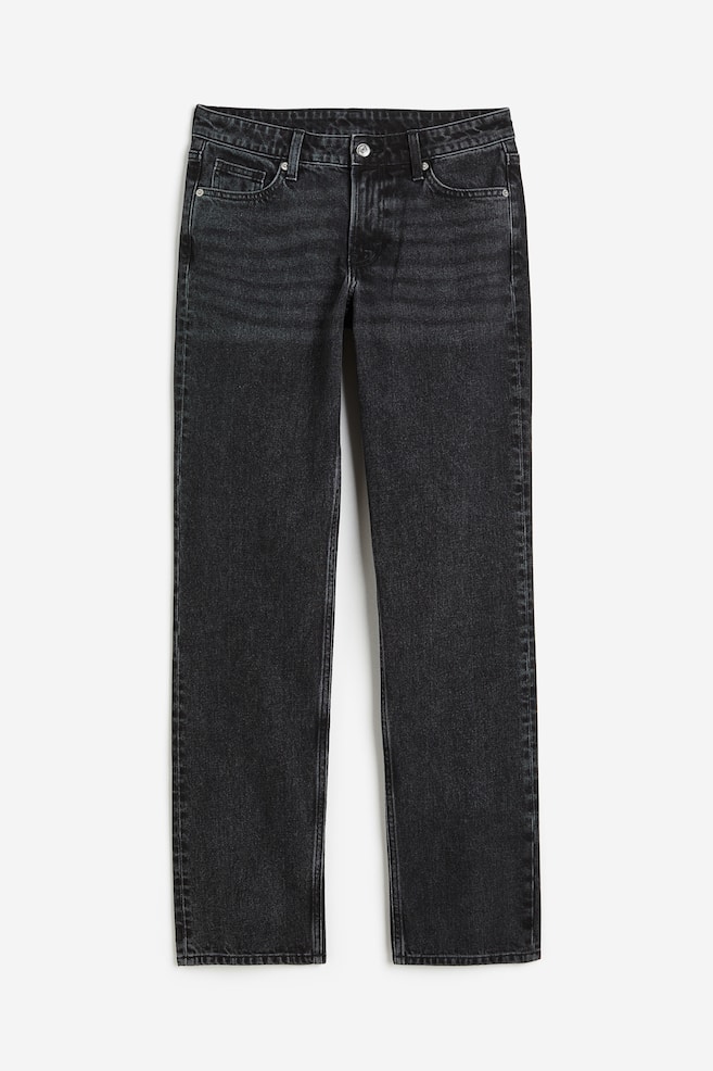 Straight Regular Jeans - Sort/Lys denimblå/Cream/Lys denimblå/dc - 2