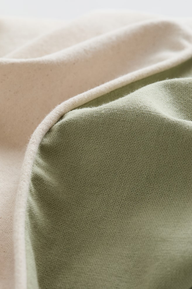 Canvas cushion cover - Light khaki green/Pink/Beige/Yellow/Dark dusty pink/Blue/Light beige - 6