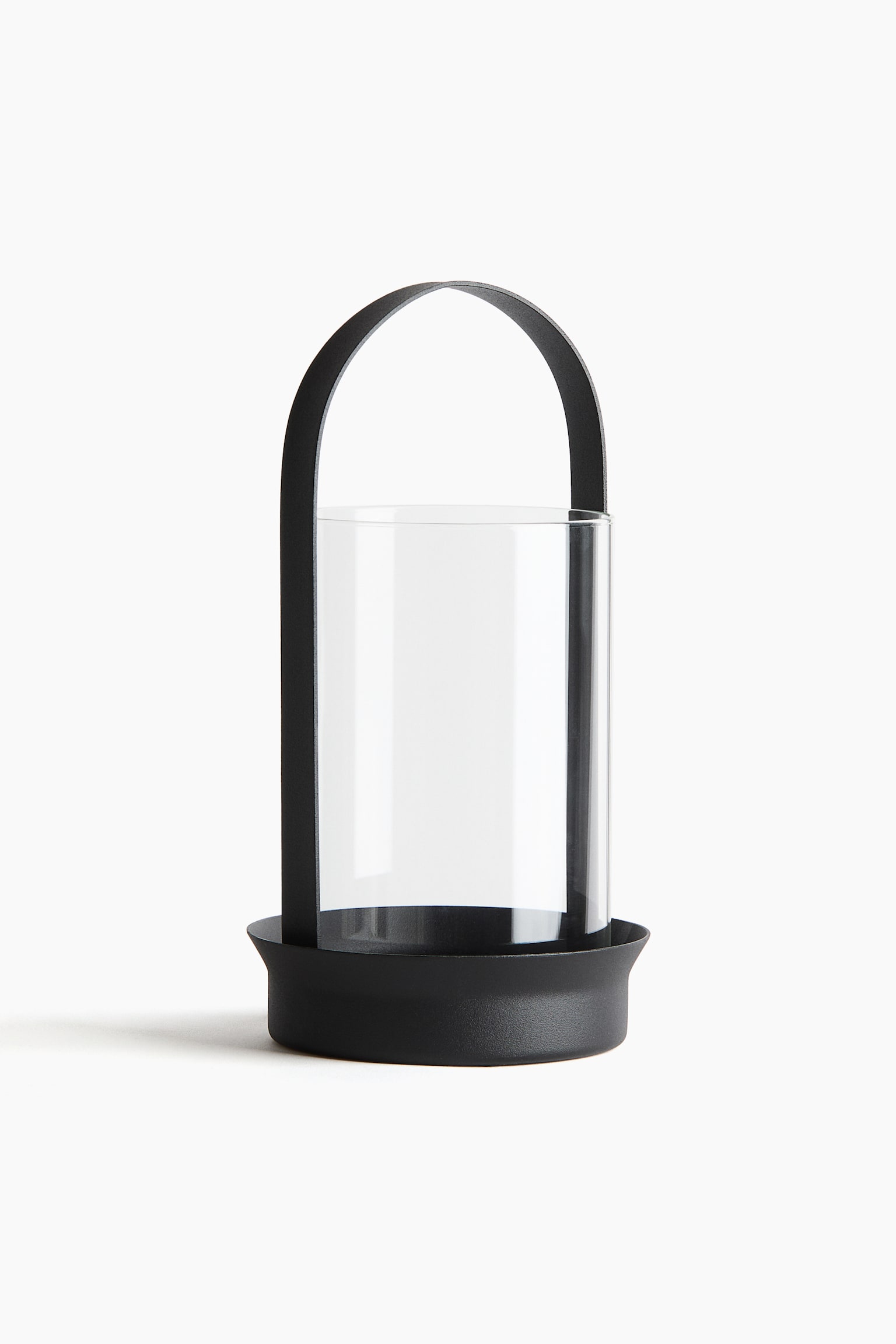 Glass lantern - Black/Light beige - 3