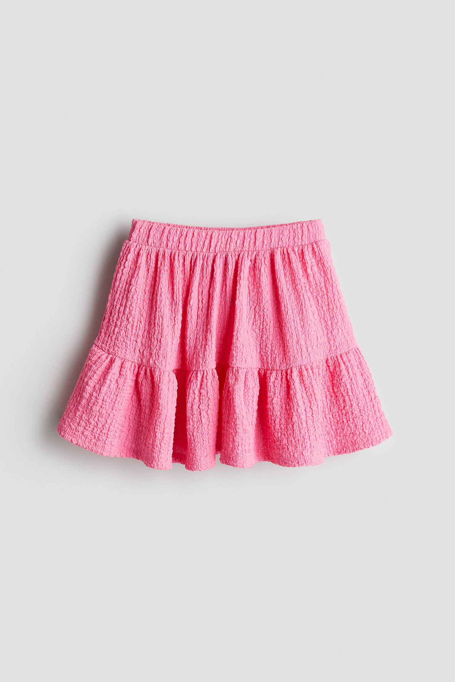 Crinkled jersey skirt - Pink/White/Navy blue - 1