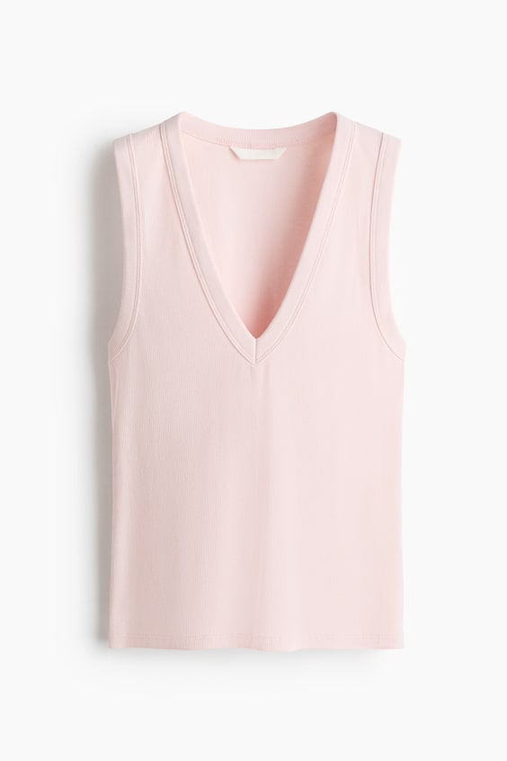 Женские топы H&M Ribbed Tank Top