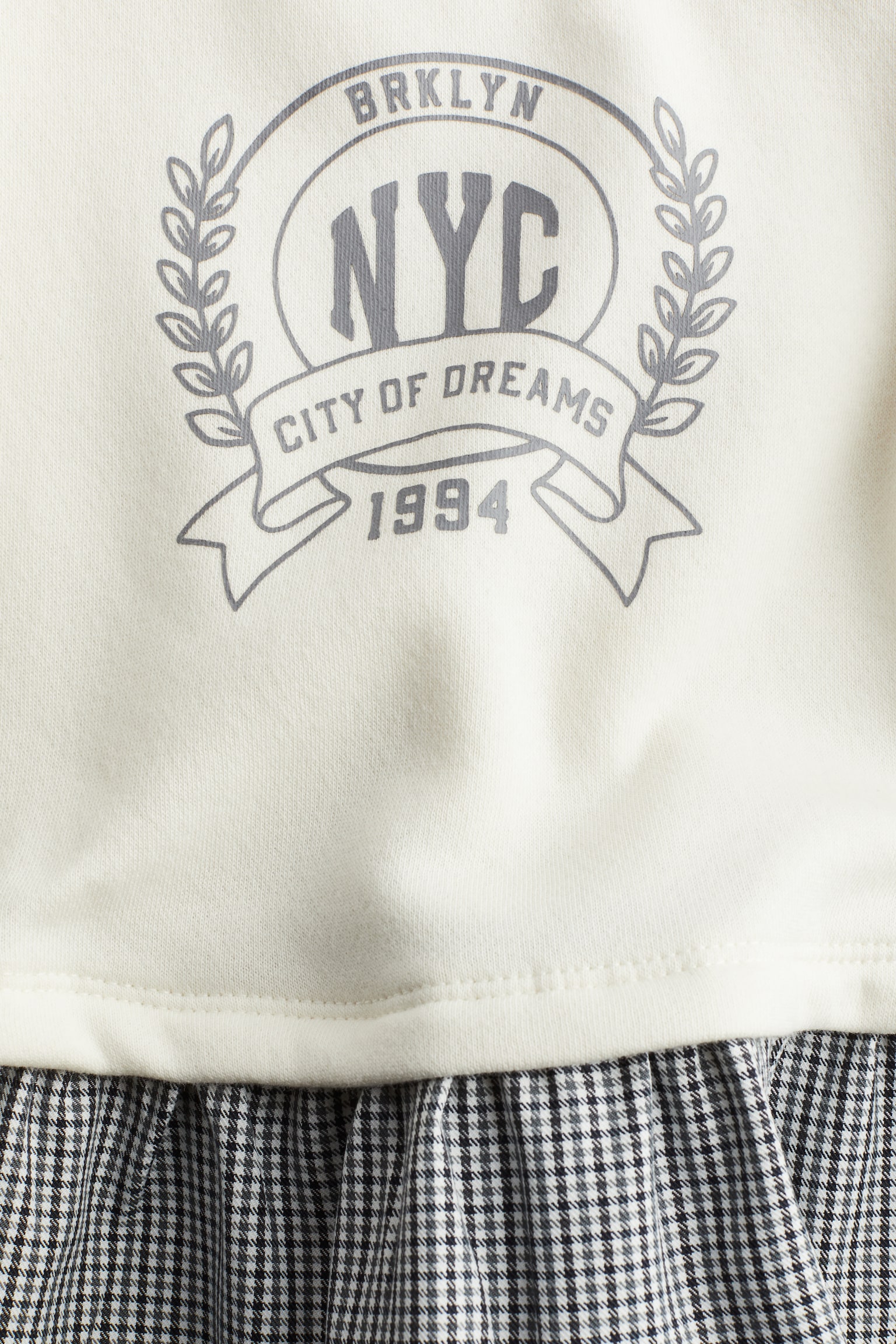 Sweatshirt dress - White/NYC/Light beige/Ma Chérie - 2