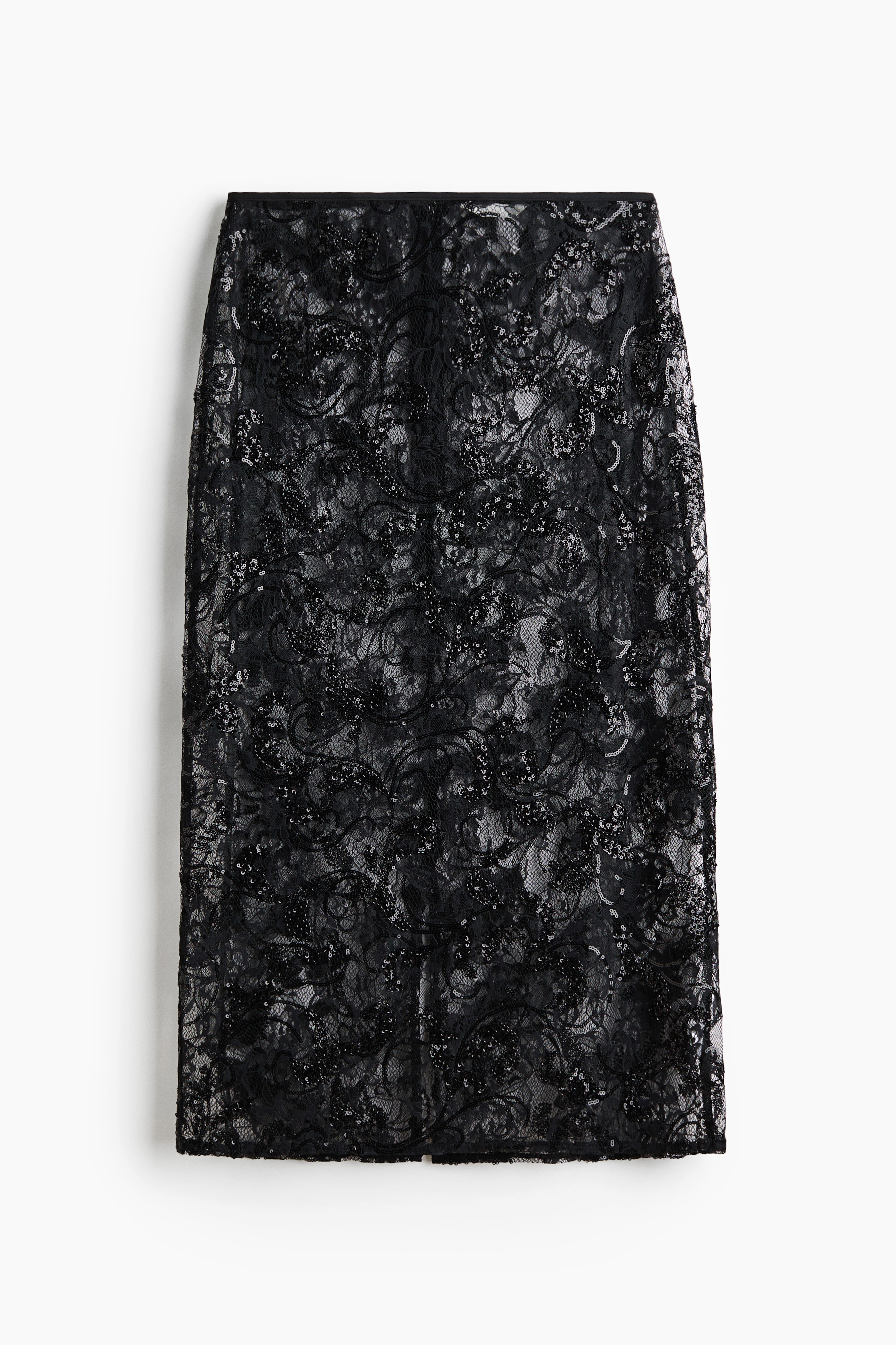 Embellished Lace Skirt