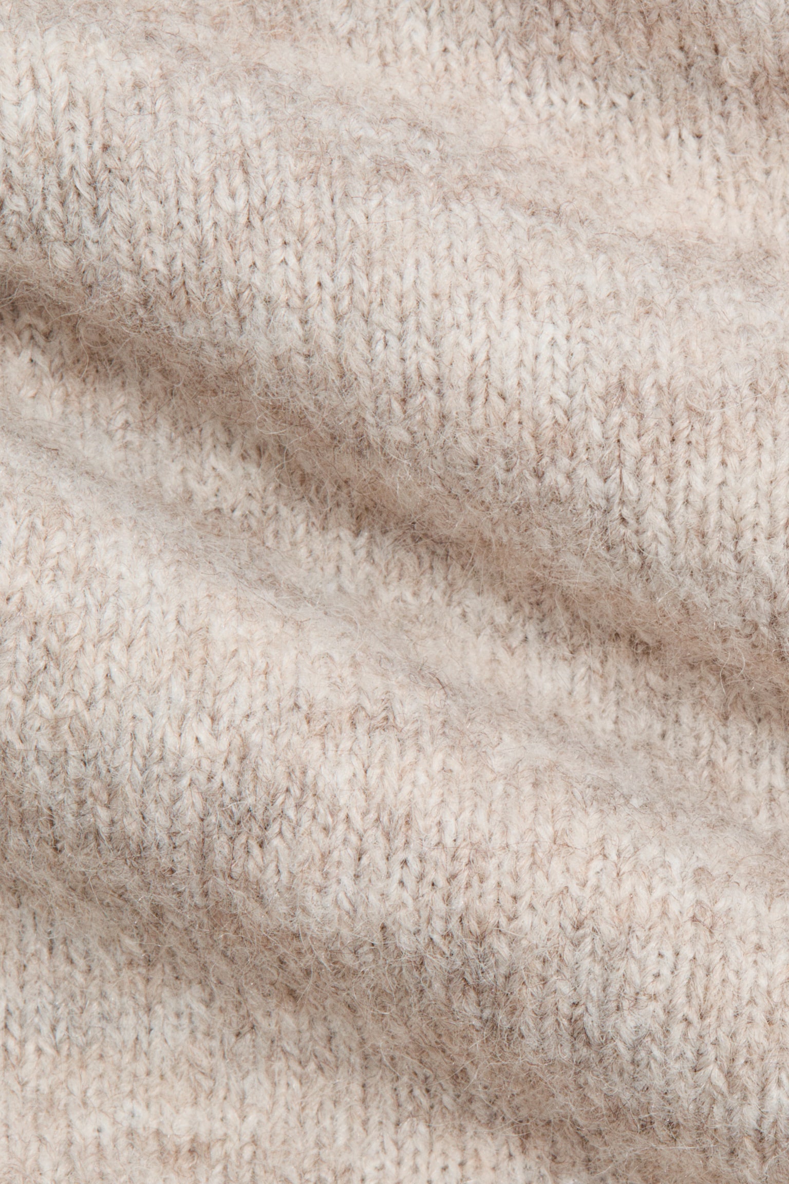 Fine-knit T-shirt - Light mole marl/Light yellow/Beige marl/Dark grey marl - 6