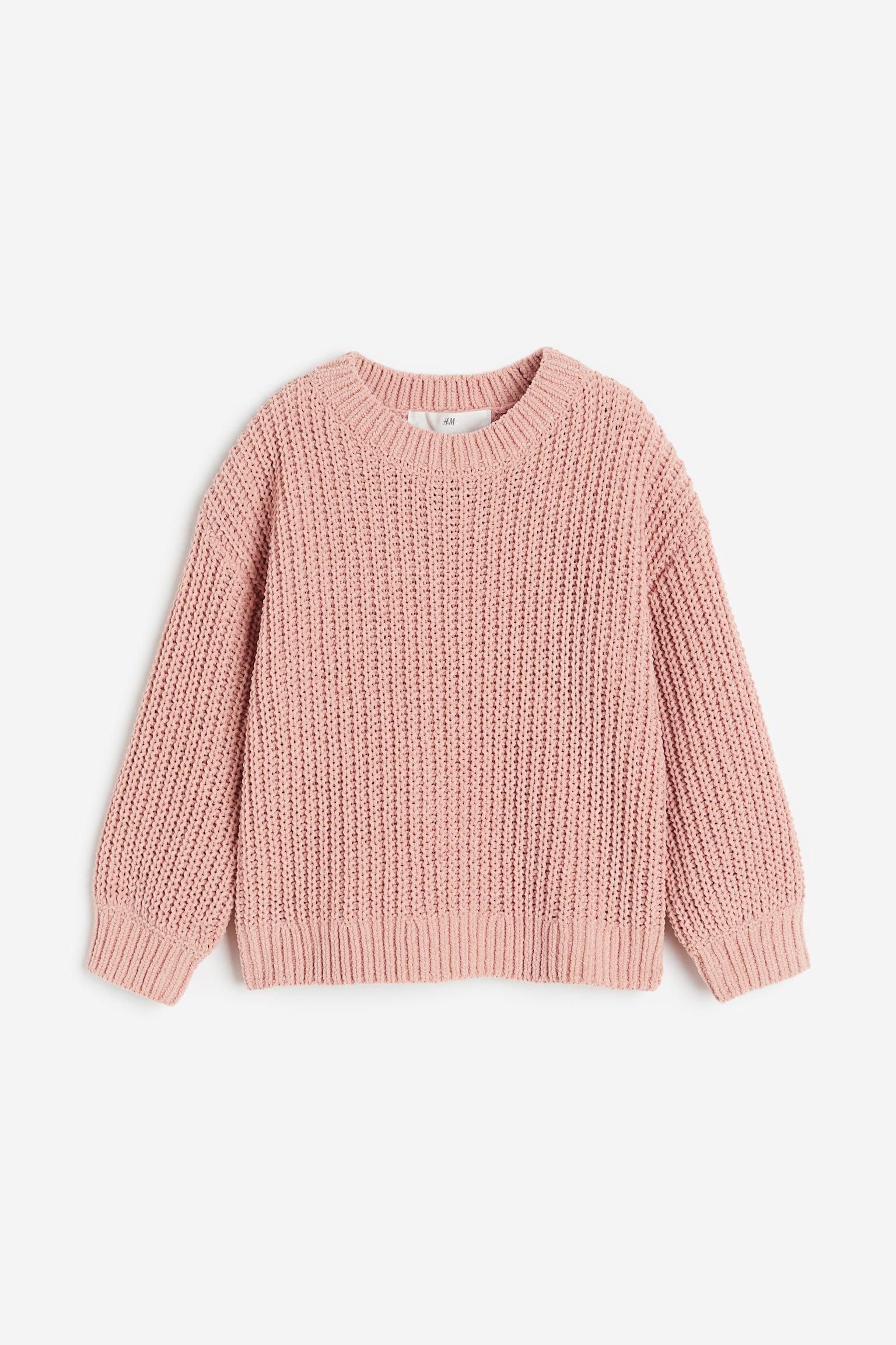 Chenille Knit Sweater - Light pink/Light beige/Beige/Black/Dark red/Green/Pink - 1