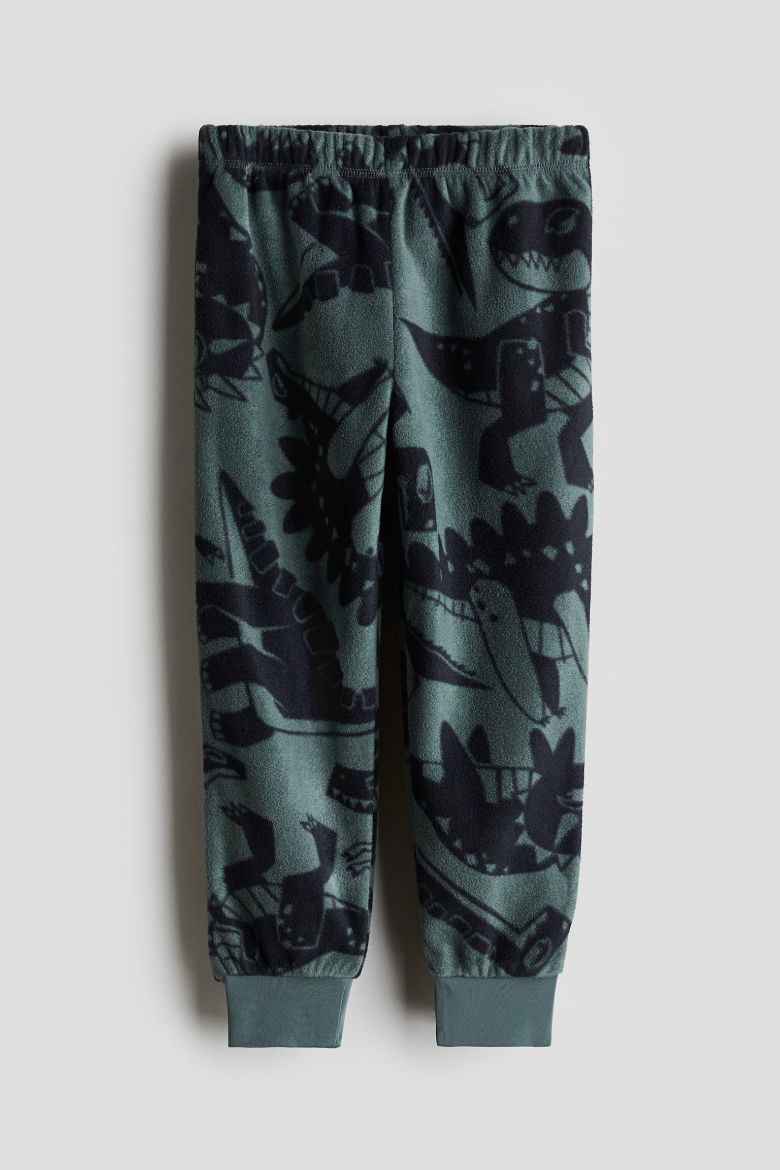 Fleece trousers - Green/Dinosaurs/Pink/Leopard-print/Dark beige/Spotted - 1