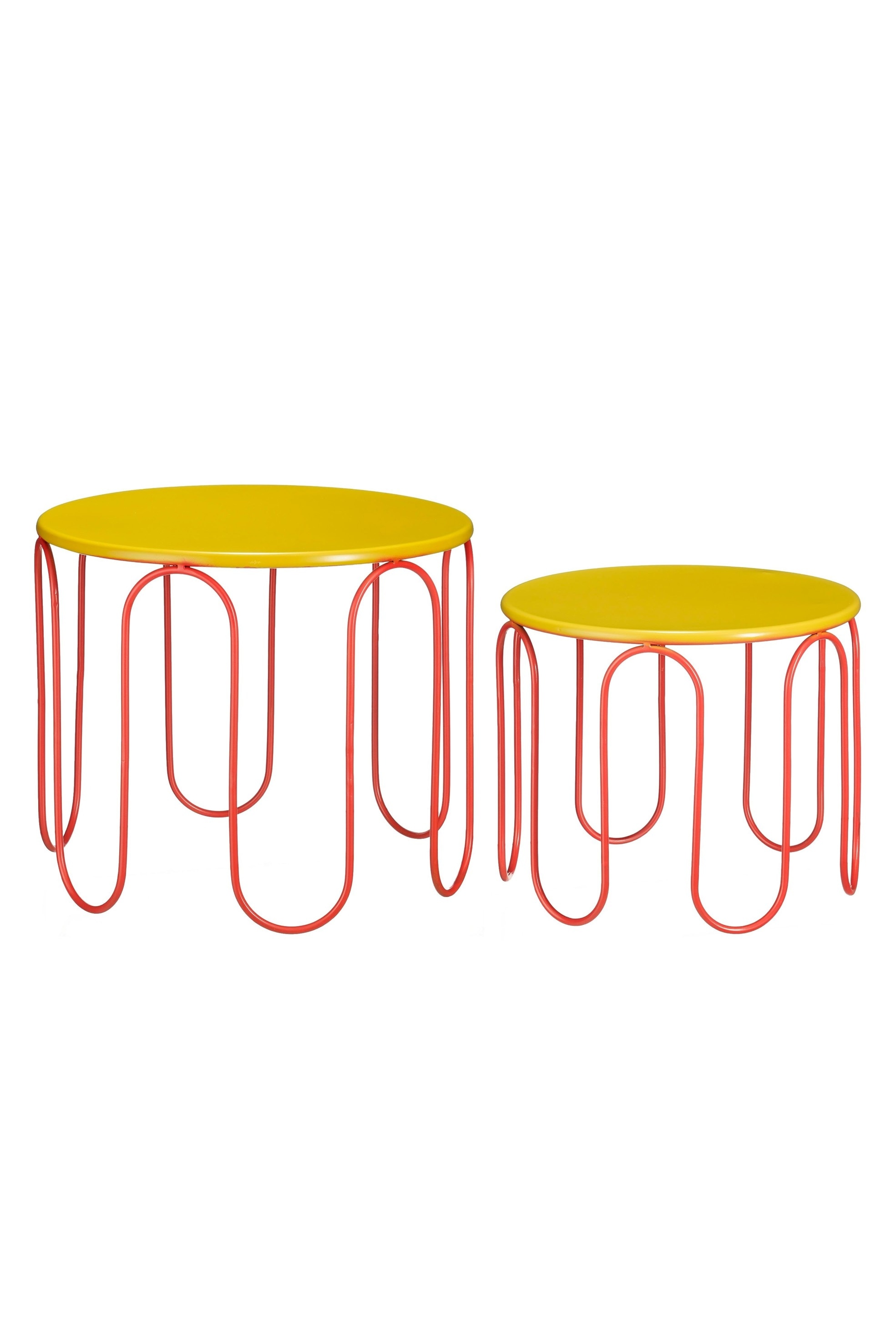Mica Decorations - Metal Side Table - Yellow