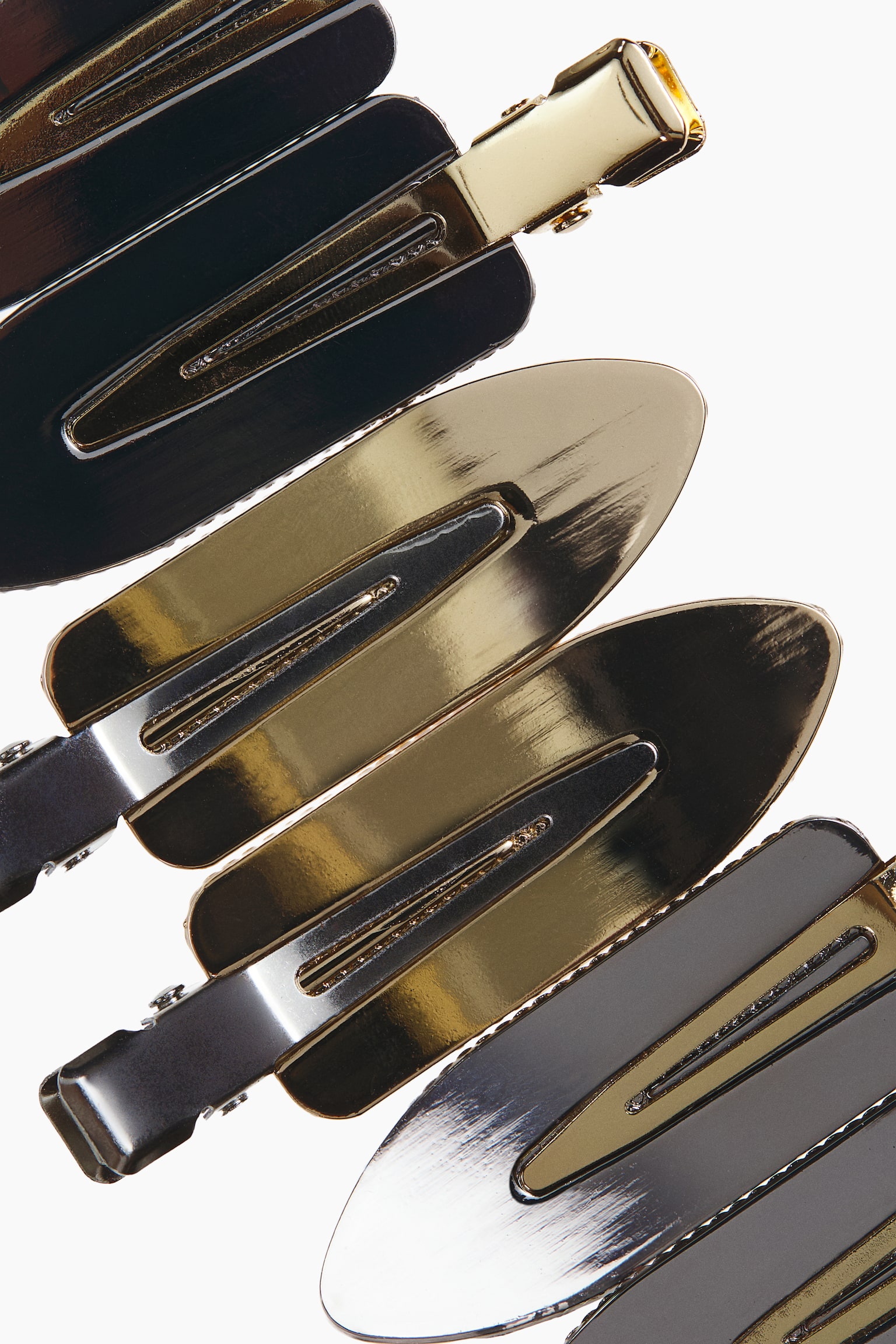 Женские аксессуары для волос H&M 6-Pack Hairstyling Clips, цвет: Золотой / Серебряный — фото 2