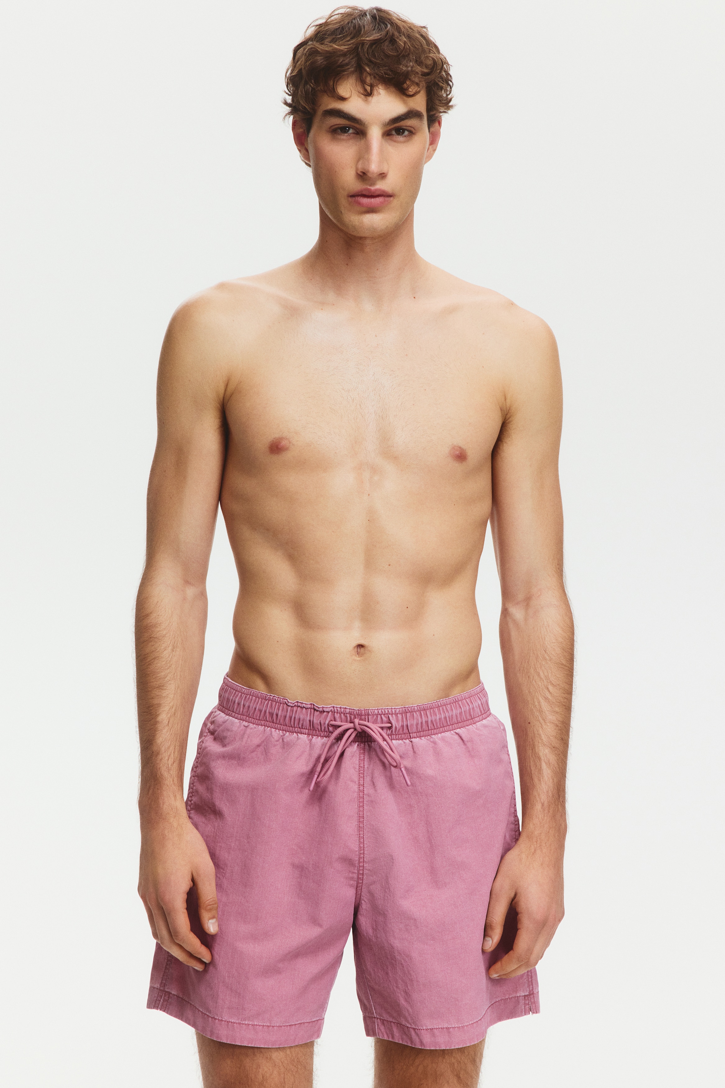 Swim Shorts - Dark dusty pink/Black
