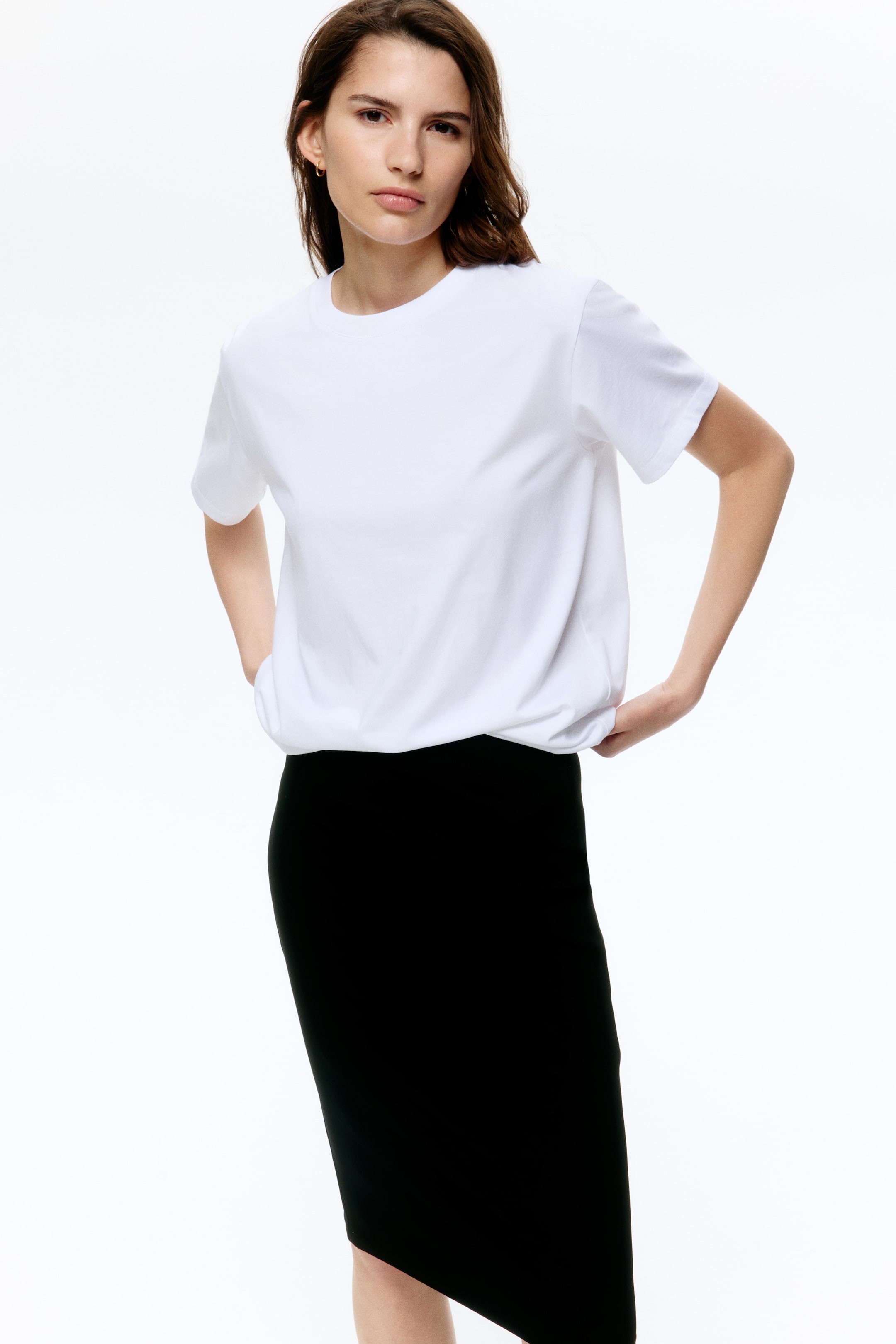Ribbed Viscose Skirt