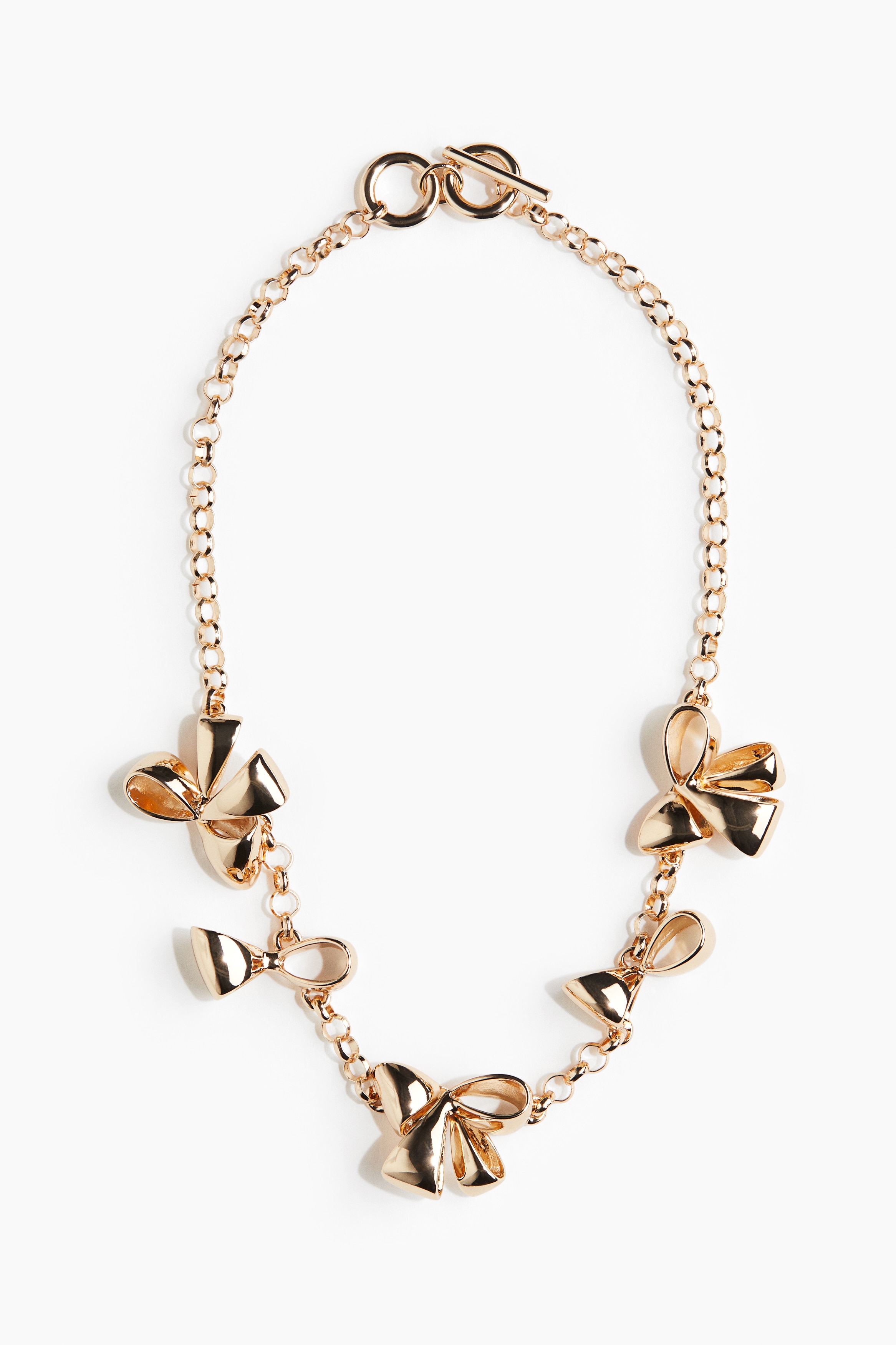 Masnival díszített nyaklánc - Aranyszínű